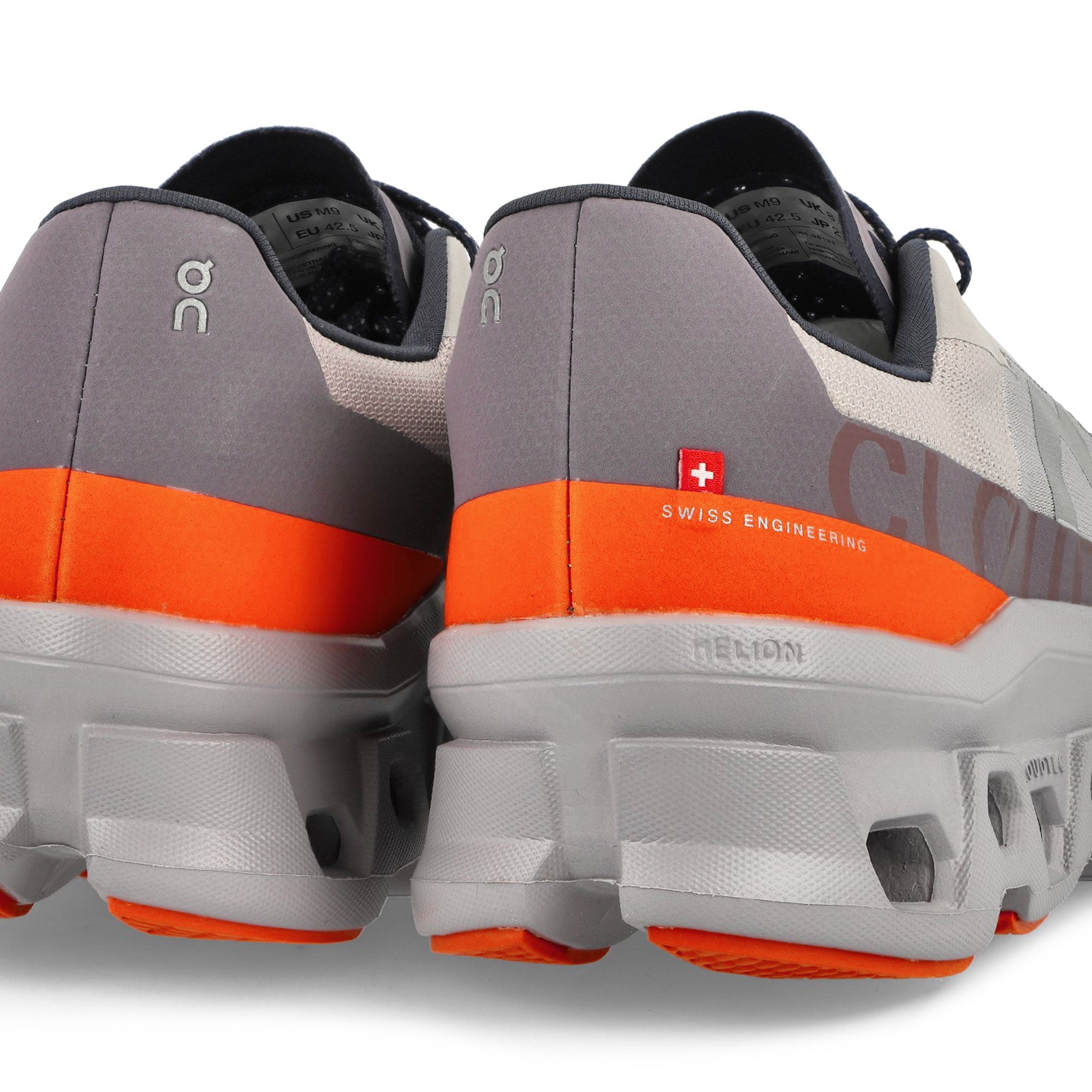 On Cloudmonster Pearl / Flame Low Top Sneakers Detailfoto | Overkill