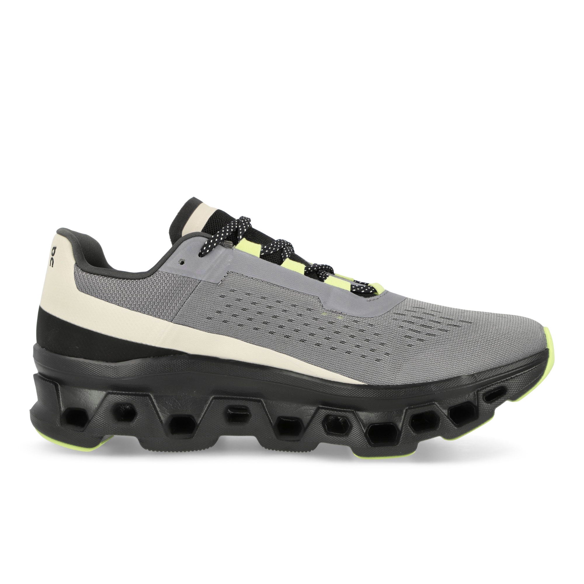 On Cloudmonster Fossil / Magnet Low Top Sneakers Silhouette | Overkill