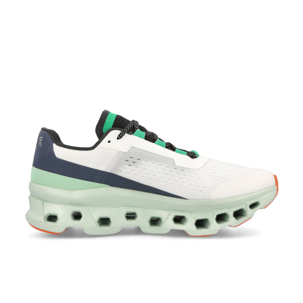 On W Cloudmonster Undyed-White / Creek Low Top Sneakers Silhouette | Overkill