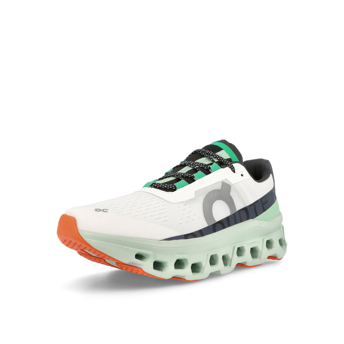 On W Cloudmonster Undyed-White / Creek Low Top Sneakers Close Up | Overkill