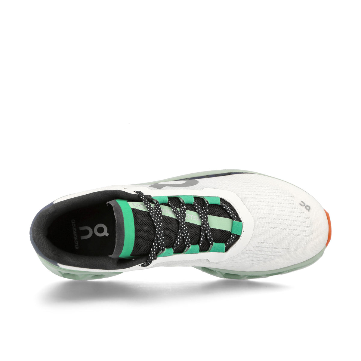 On W Cloudmonster Undyed-White / Creek Low Top Sneakers Detail View 1 | Overkill