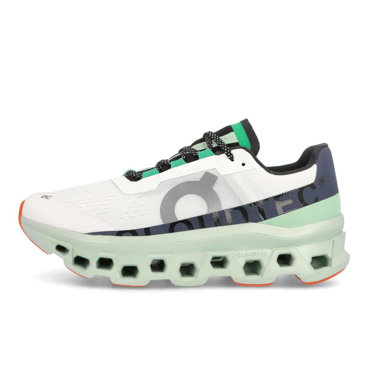 On Cloudmonster Undyed-White / Creek Low Top Sneakers 61.98243 | Overkill