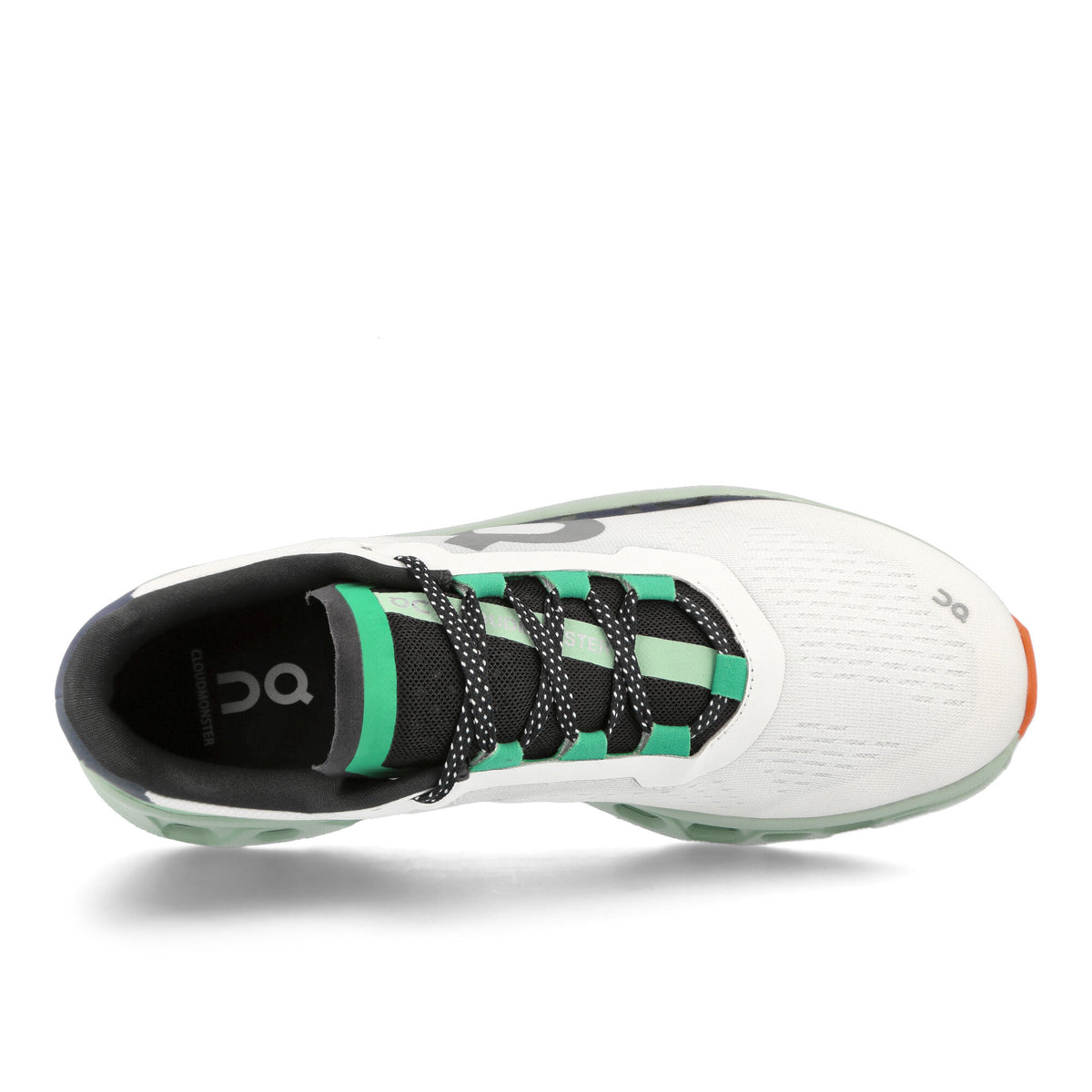 On Cloudmonster Undyed-White / Creek Low Top Sneakers Detail View 1 | Overkill