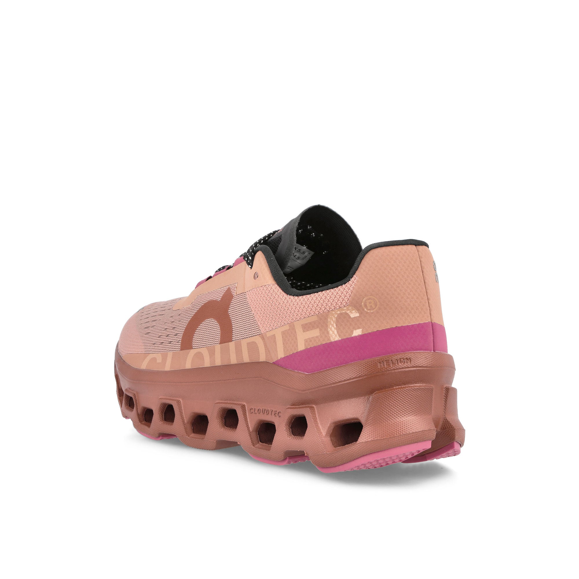 On W Cloudmonster Rose / Cork Low Top Sneakers Material | Overkill