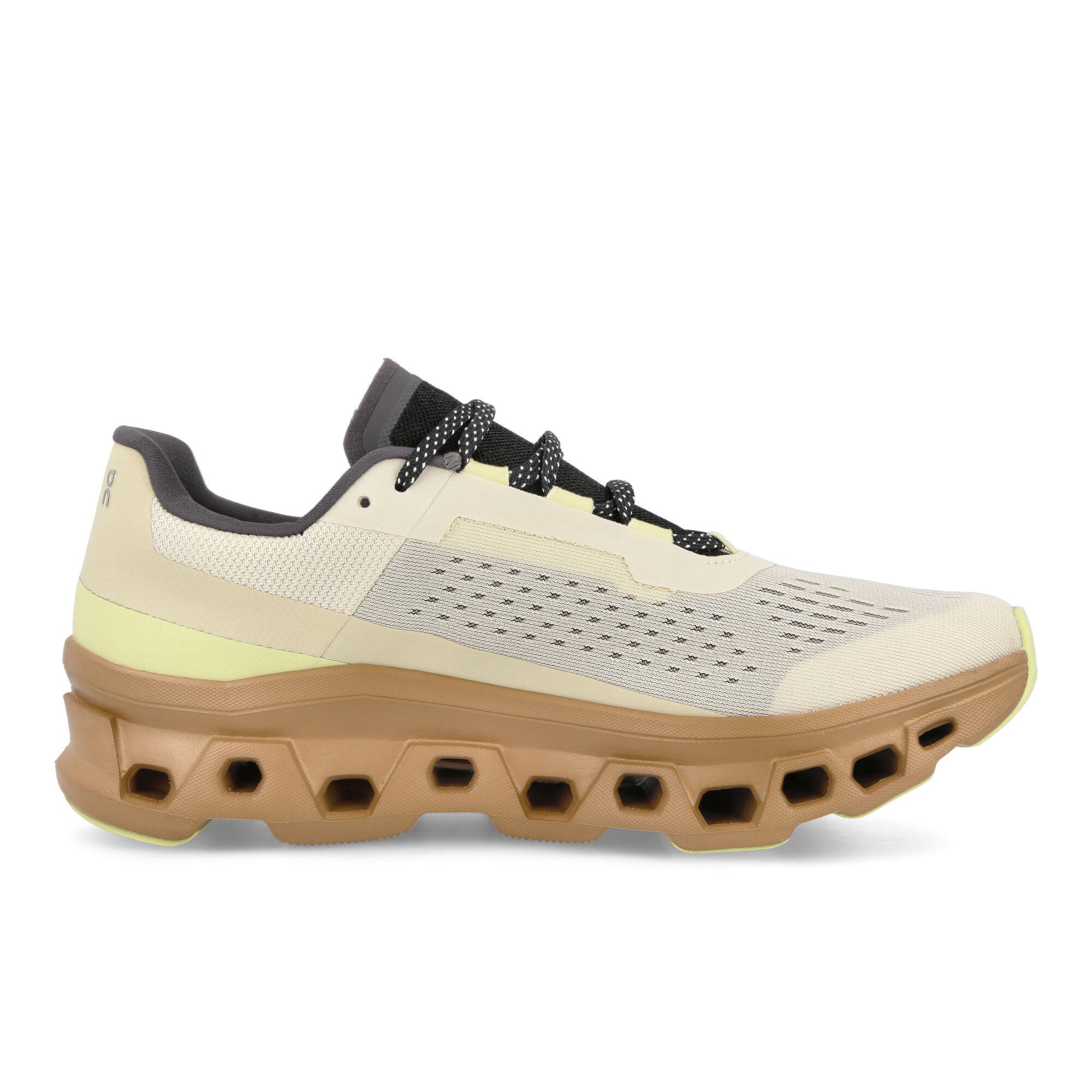 On Cloudmonster Cream / Dune Low Top Sneakers Silhouette | Overkill