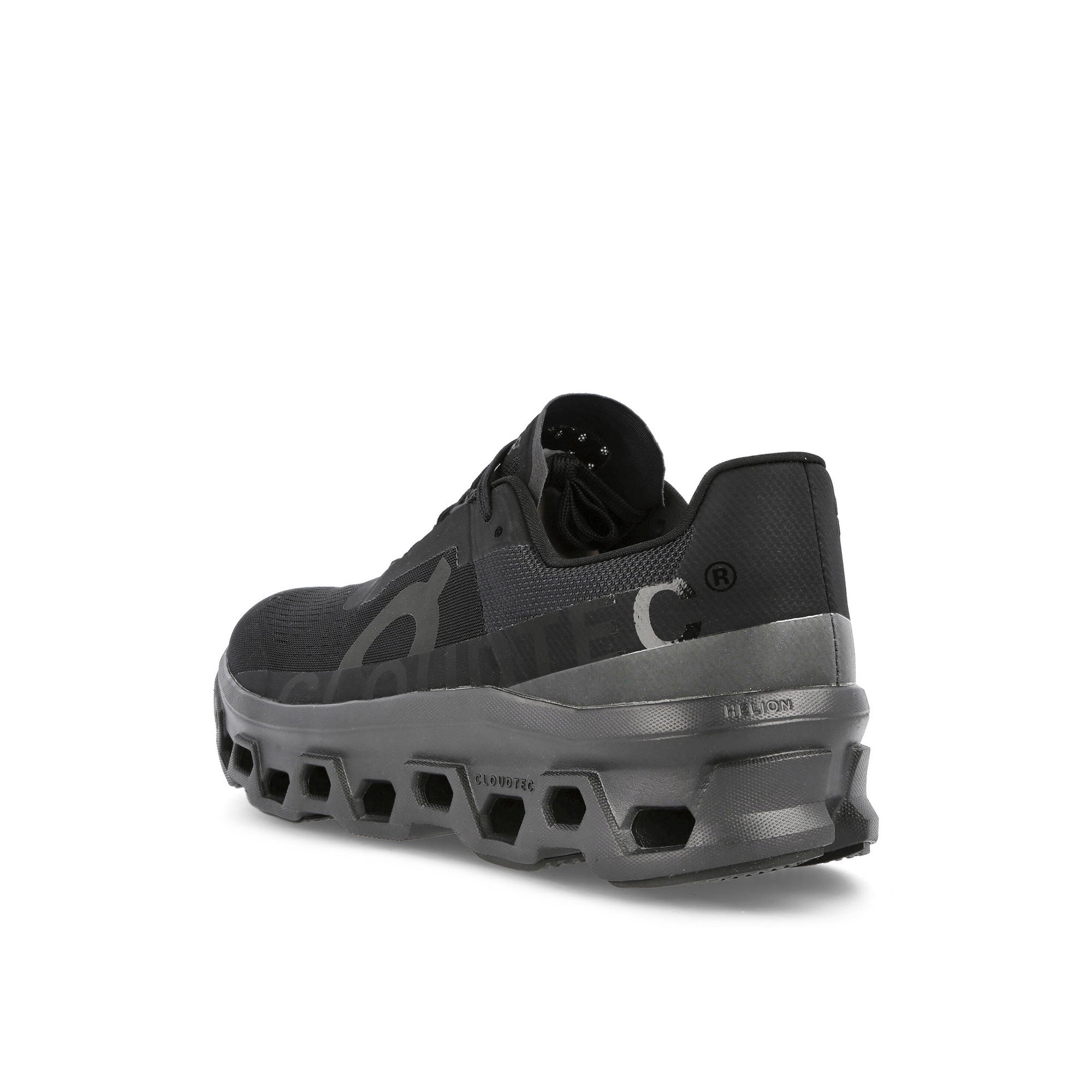 On cloudmonster Black / Magnet Low Top Sneakers Material | Overkill