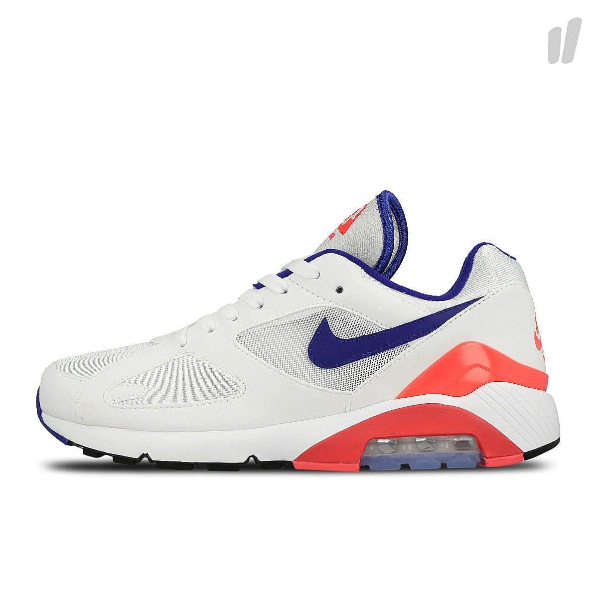 Nike air max 180 White / Ultramarine - Solar Red Low Top Sneakers 615287 100 | Overkill