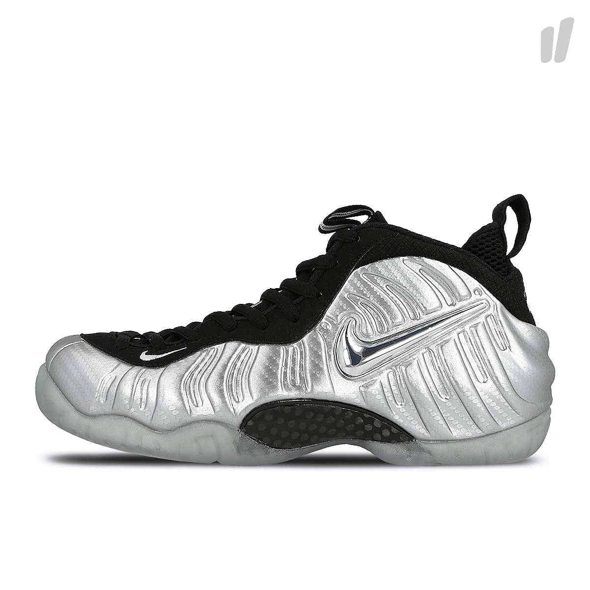 Nike air foamposite pro Metallic Silver High Top Sneakers 616750 004 | Overkill