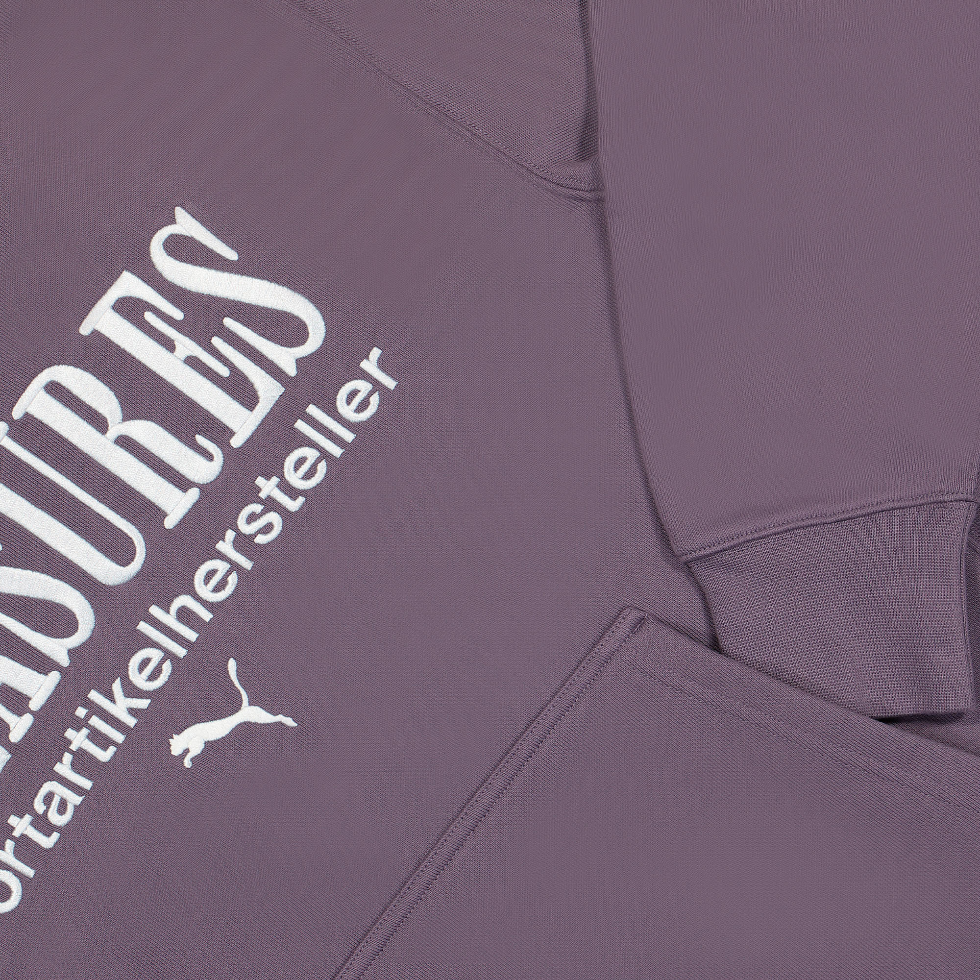 Puma Graphic Hoodie Purple Charcoal Hoodies Detailfoto | Overkill