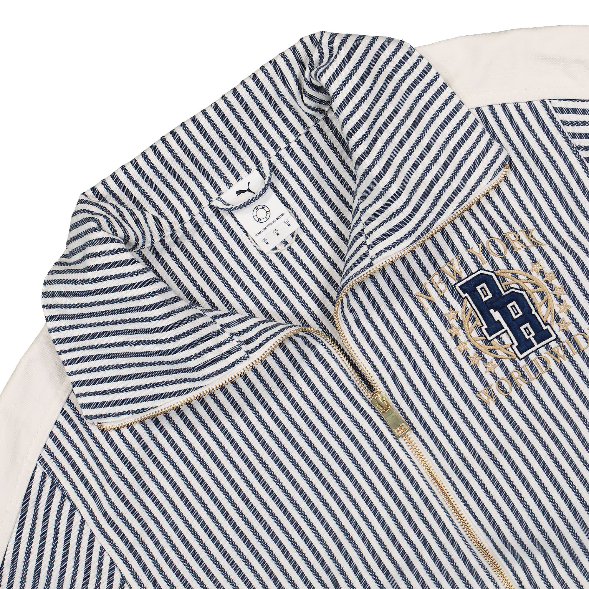 Puma RHUIGI x Puma T7 Summer Jacket Inky Blue Jackets Close-up | Overkill