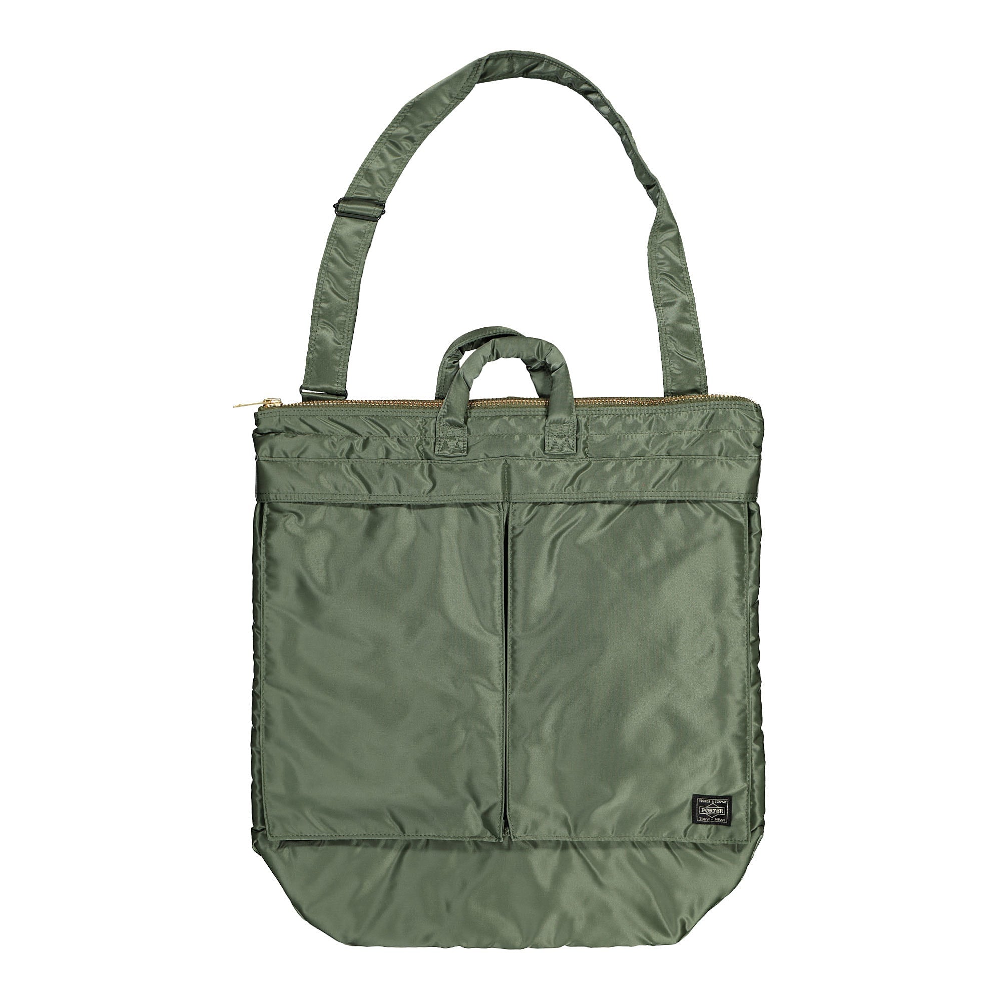 Porter-Yoshida & Co. Tanker 2Way Helmet Bag Sage Green Tote Bags & Shoppers 622-68332-30 | Overkill