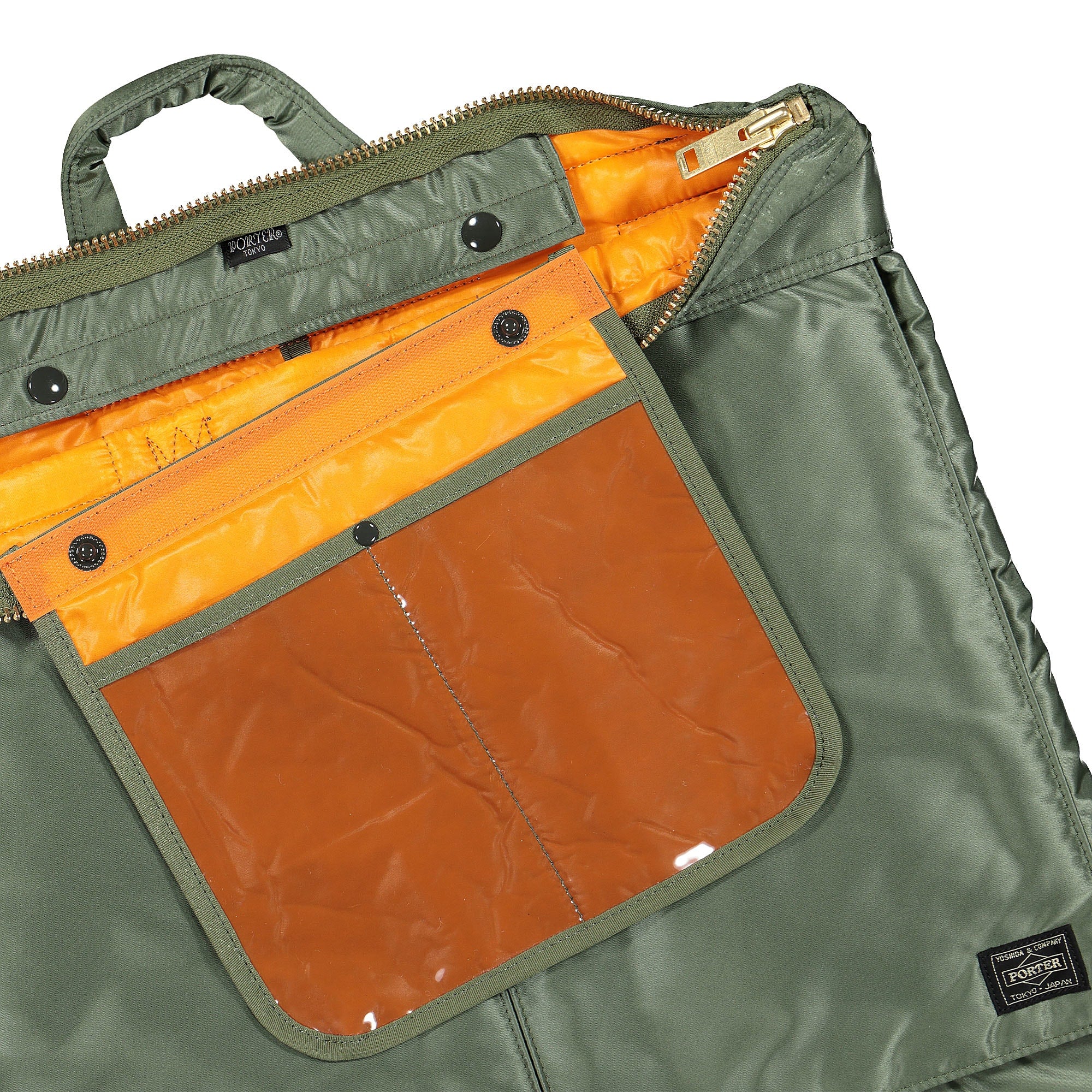 Porter-Yoshida & Co. Tanker 2Way Helmet Bag Sage Green Tote Bags & Shoppers Material | Overkill