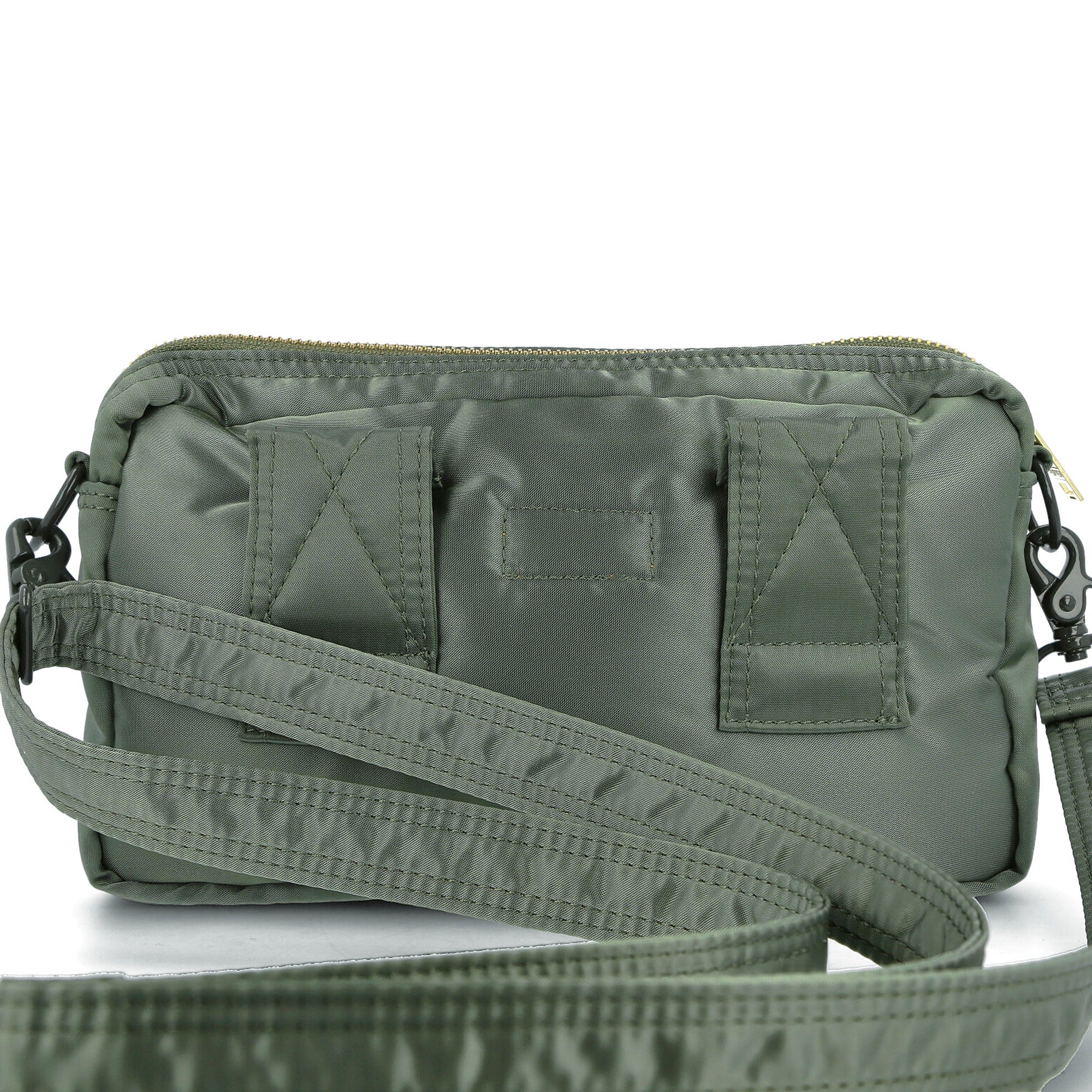 Porter-Yoshida & Co. Tanker Shoulder Bag Sage Green Shoulder & Cross Body Bags Close-up | Overkill