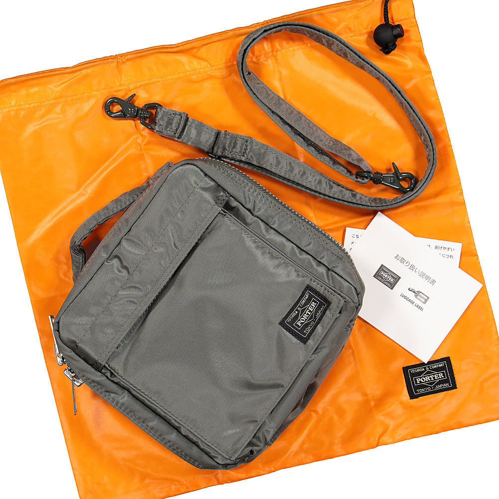 Porter-Yoshida & Co. Shoulder Bag Square Silver Gray Detail view 1 | Overkill