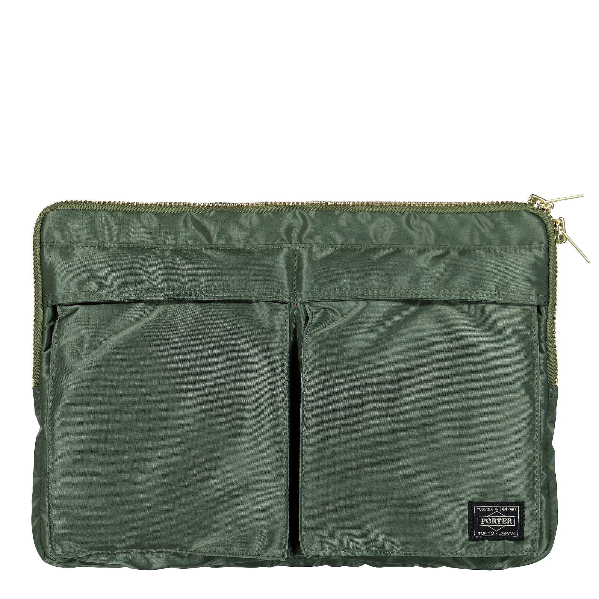 Porter-Yoshida & Co. Tanker Document Case Sage Green Briefcases & Messenger Bags 622-76500-30 | Overkill