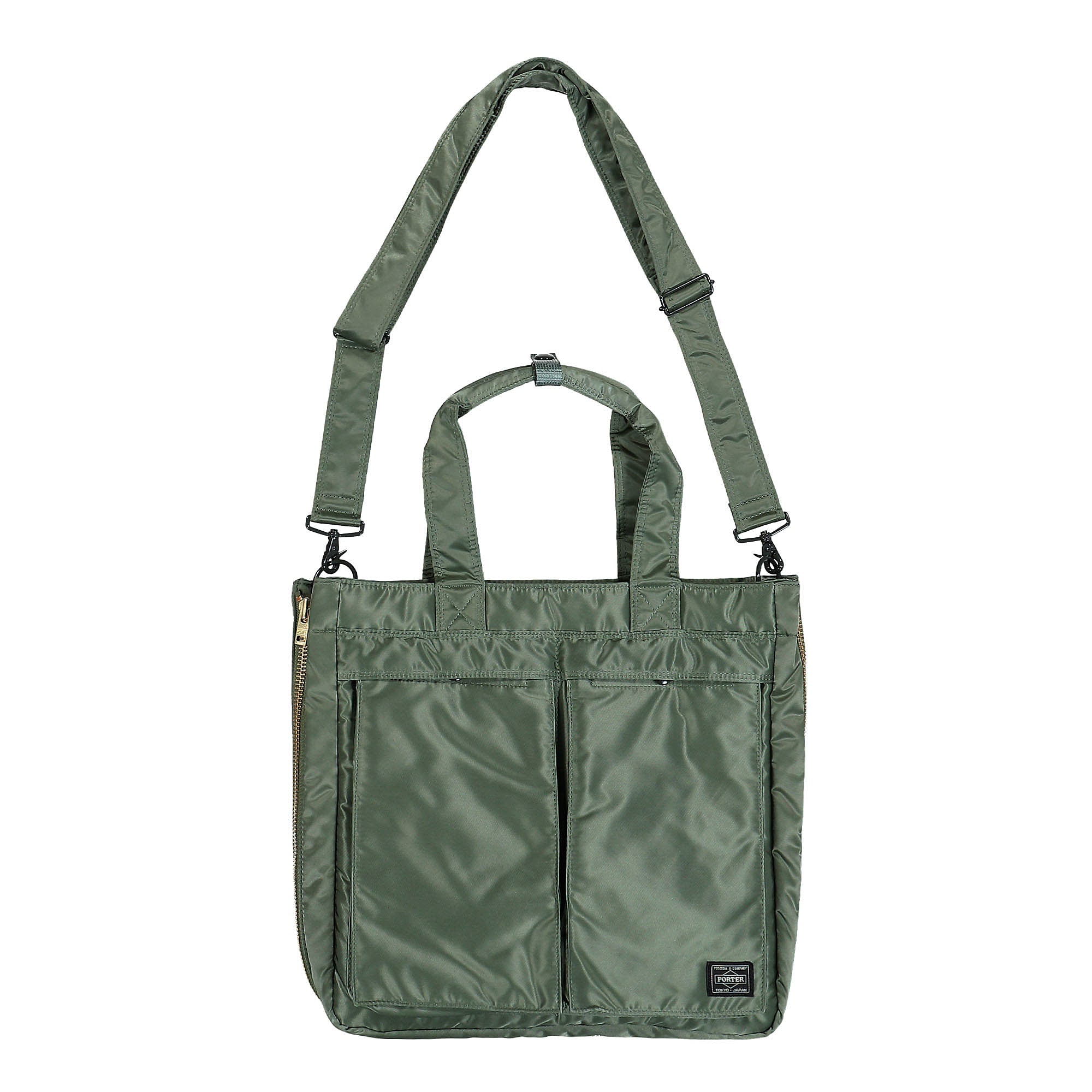 Porter-Yoshida & Co. Tanker 2Way Tote Bag Sage Green Tote Bags & Shoppers Material | Overkill