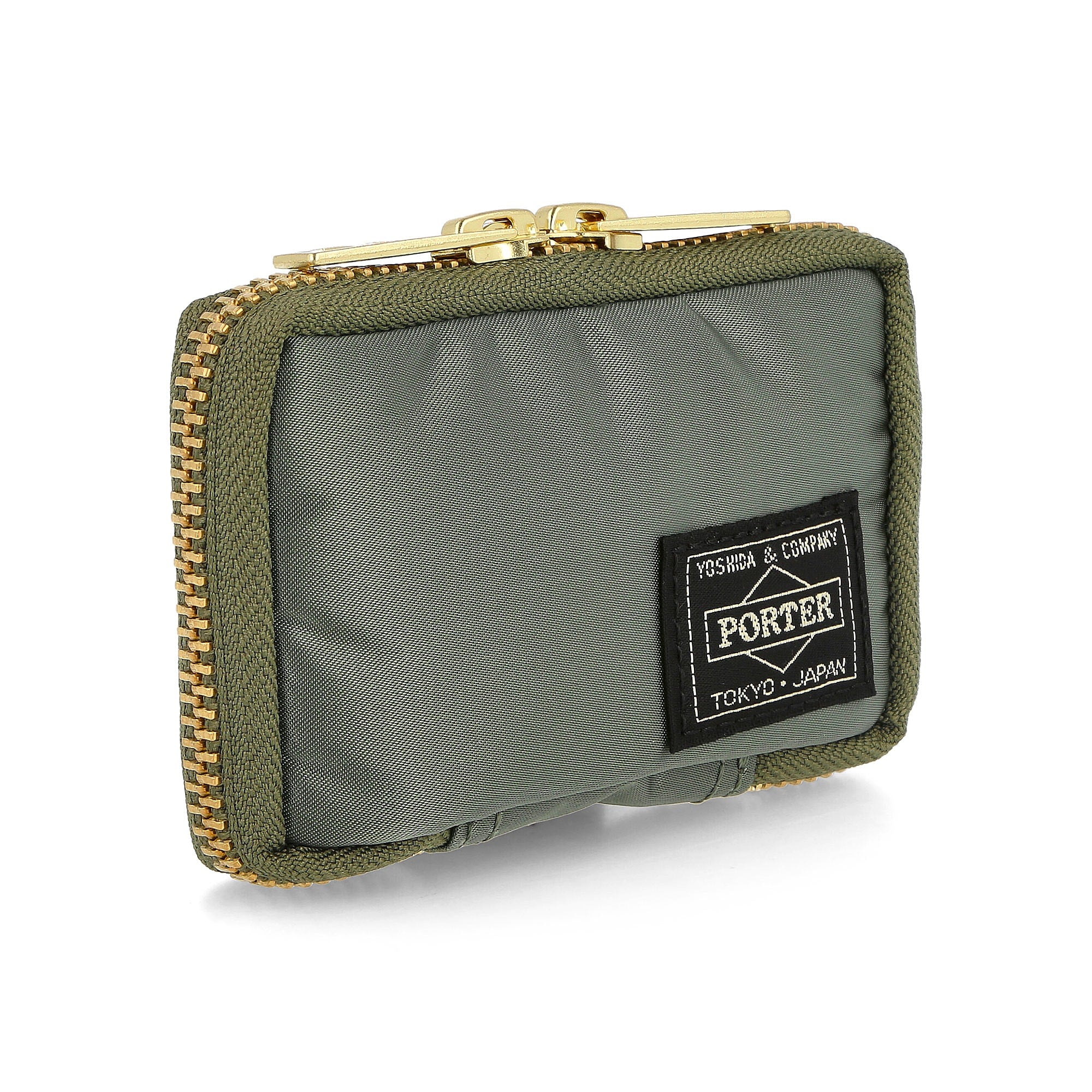 Porter-Yoshida & Co. Tanker Key Case Sage Green Wallets & Cases Close-up | Overkill