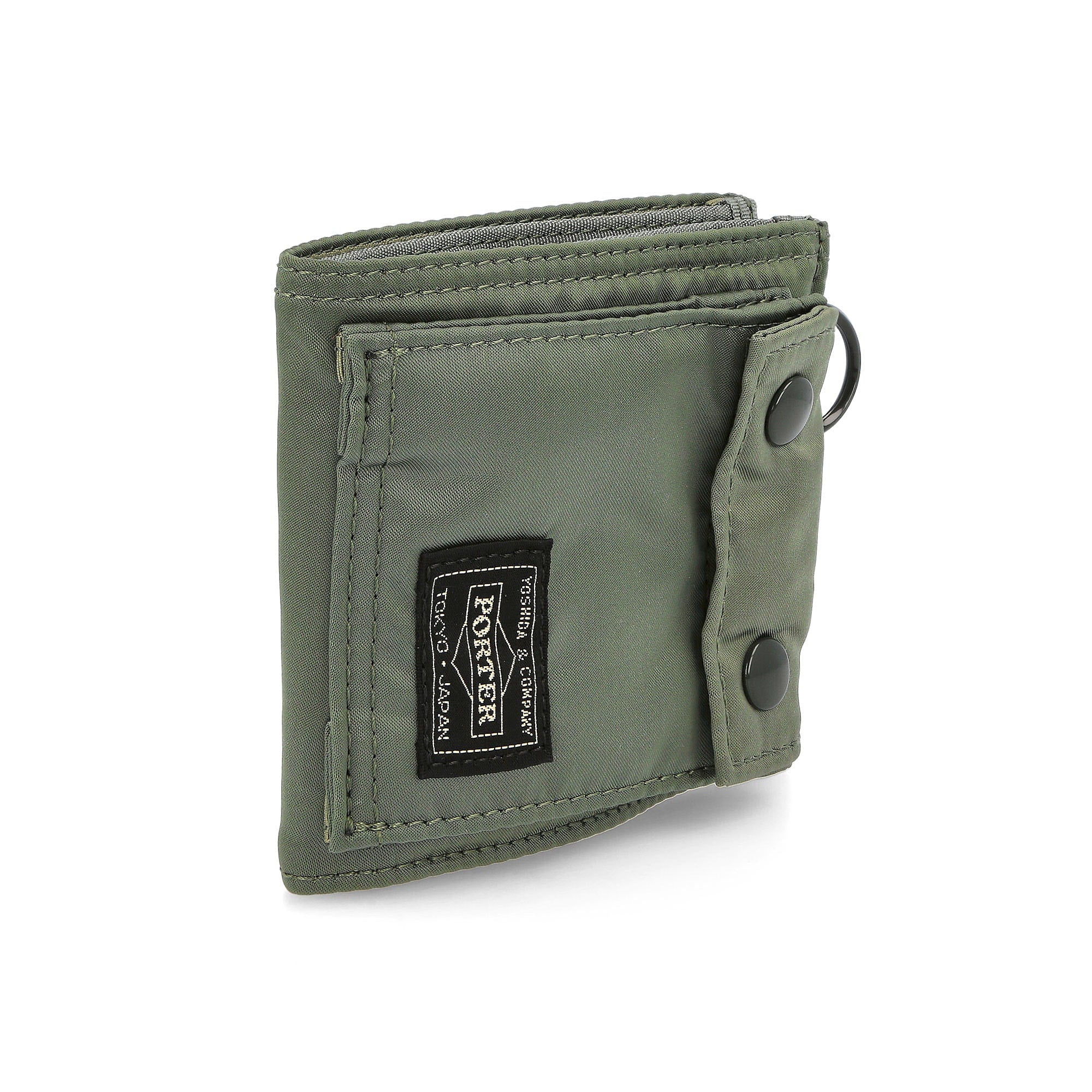 Porter-Yoshida & Co. Tanker Wallet S Sage Green Wallets & Cases Close-up | Overkill