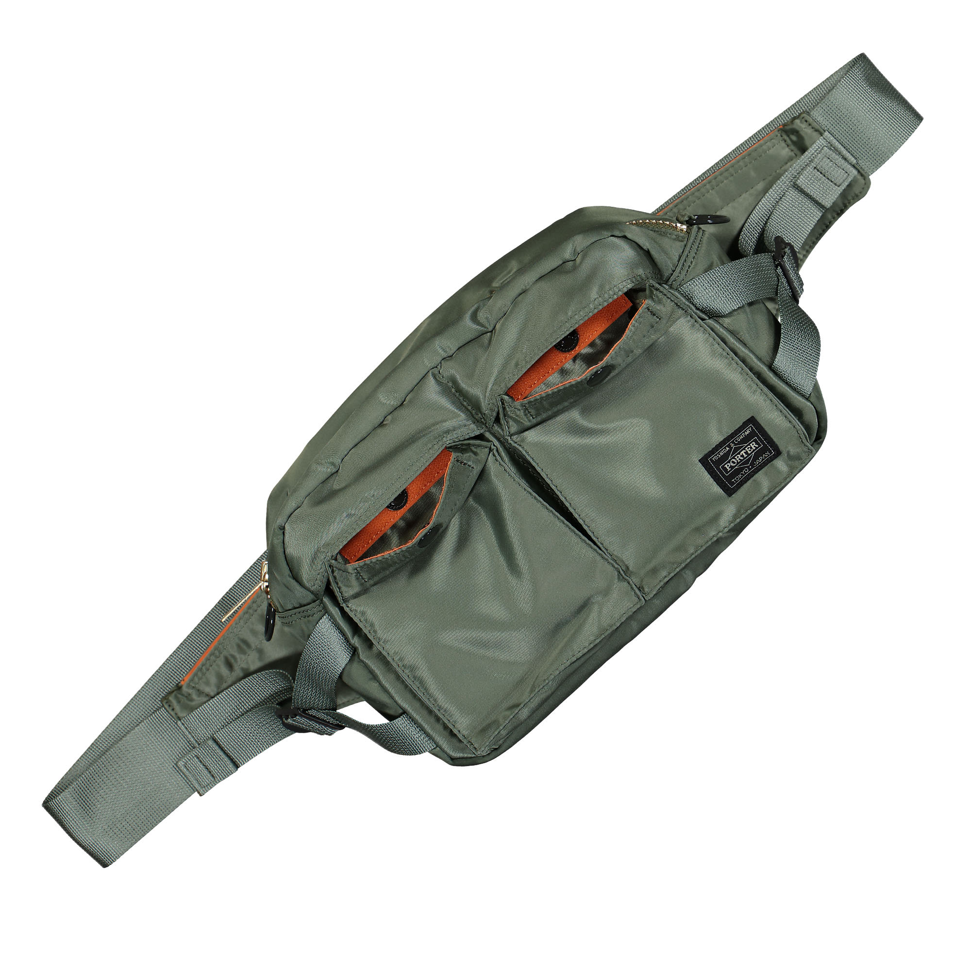 Porter-Yoshida & Co. Tanker Waist Bag Sage Green Hip & Waist Bags Material | Overkill
