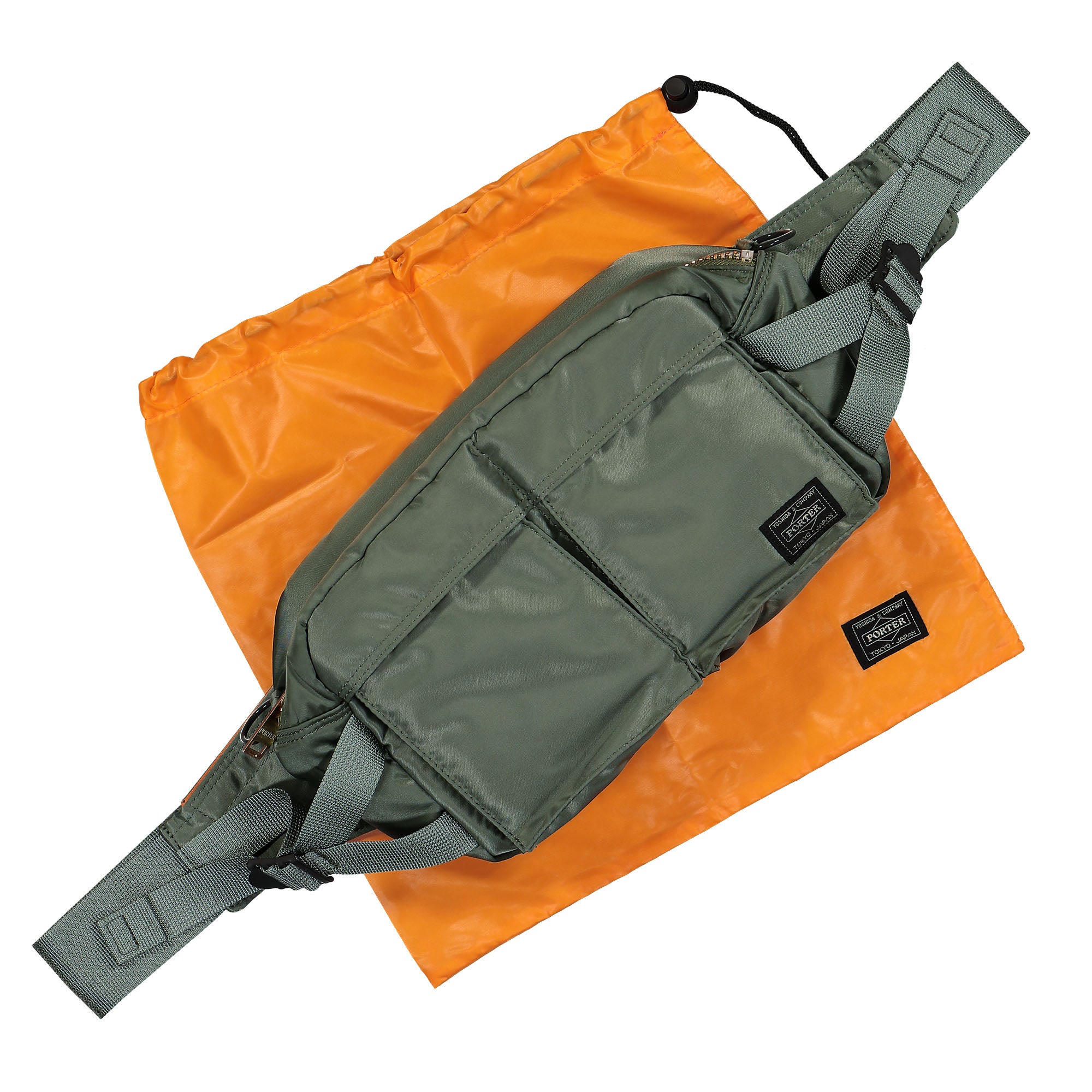 Porter-Yoshida & Co. Tanker Waist Bag Sage Green Hip & Waist Bags Detail view 2 | Overkill