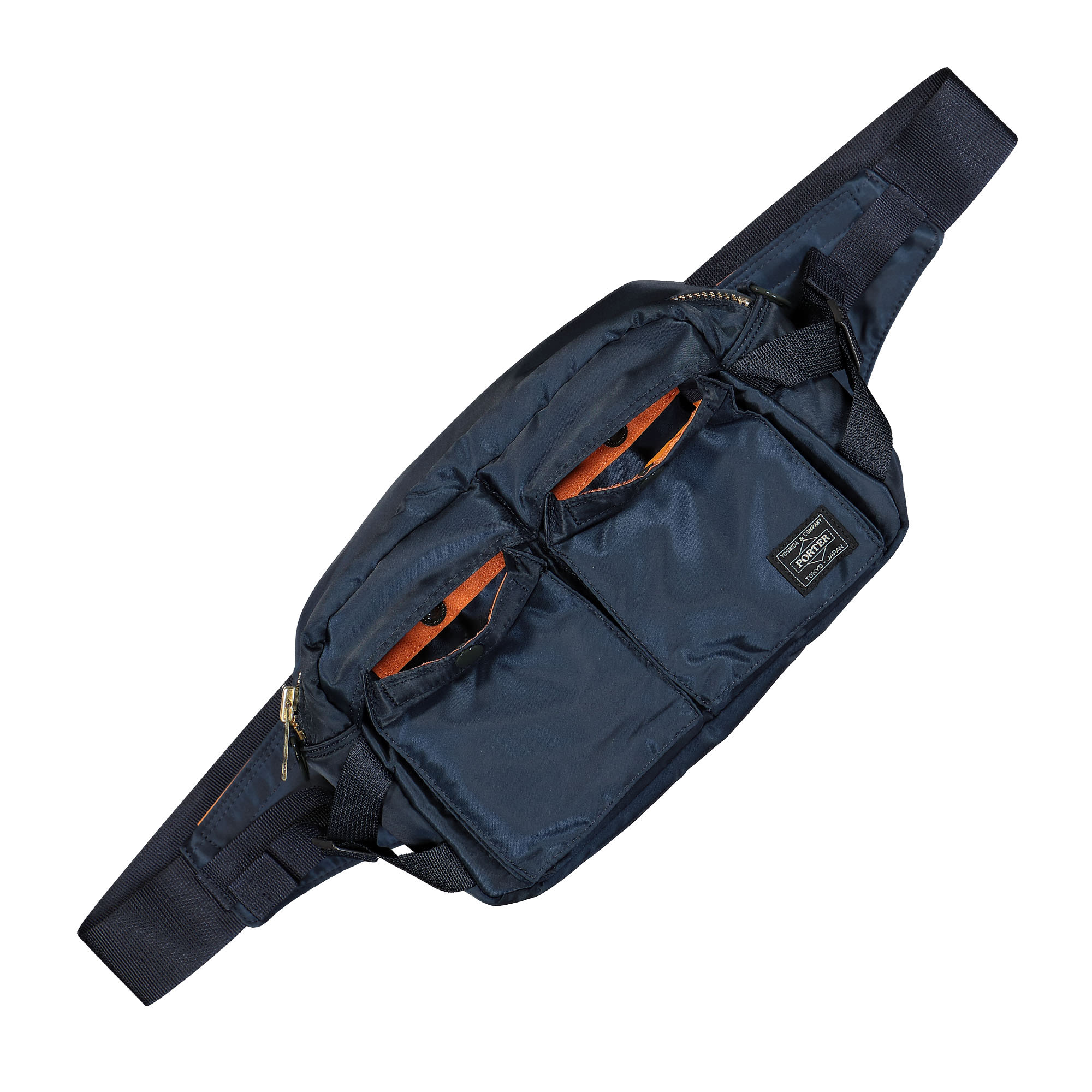 Porter-Yoshida & Co. Tanker Waist Bag Iron Blue Hip & Waist Bags Material | Overkill
