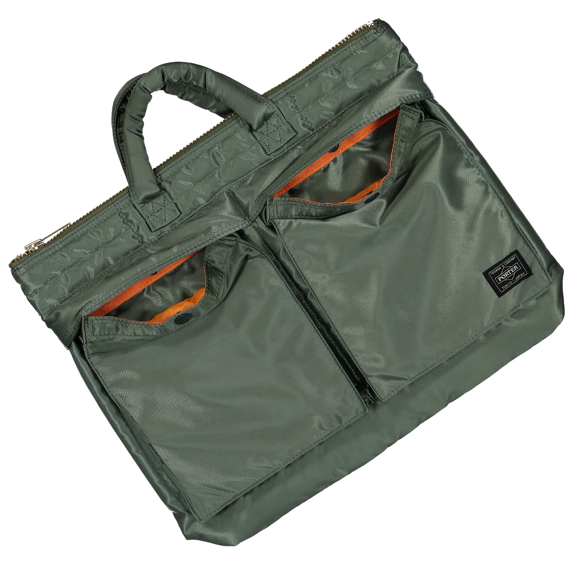 Porter-Yoshida & Co. Tanker Short Helmet Bag S Sage Green Briefcases & Messenger Bags Material | Overkill