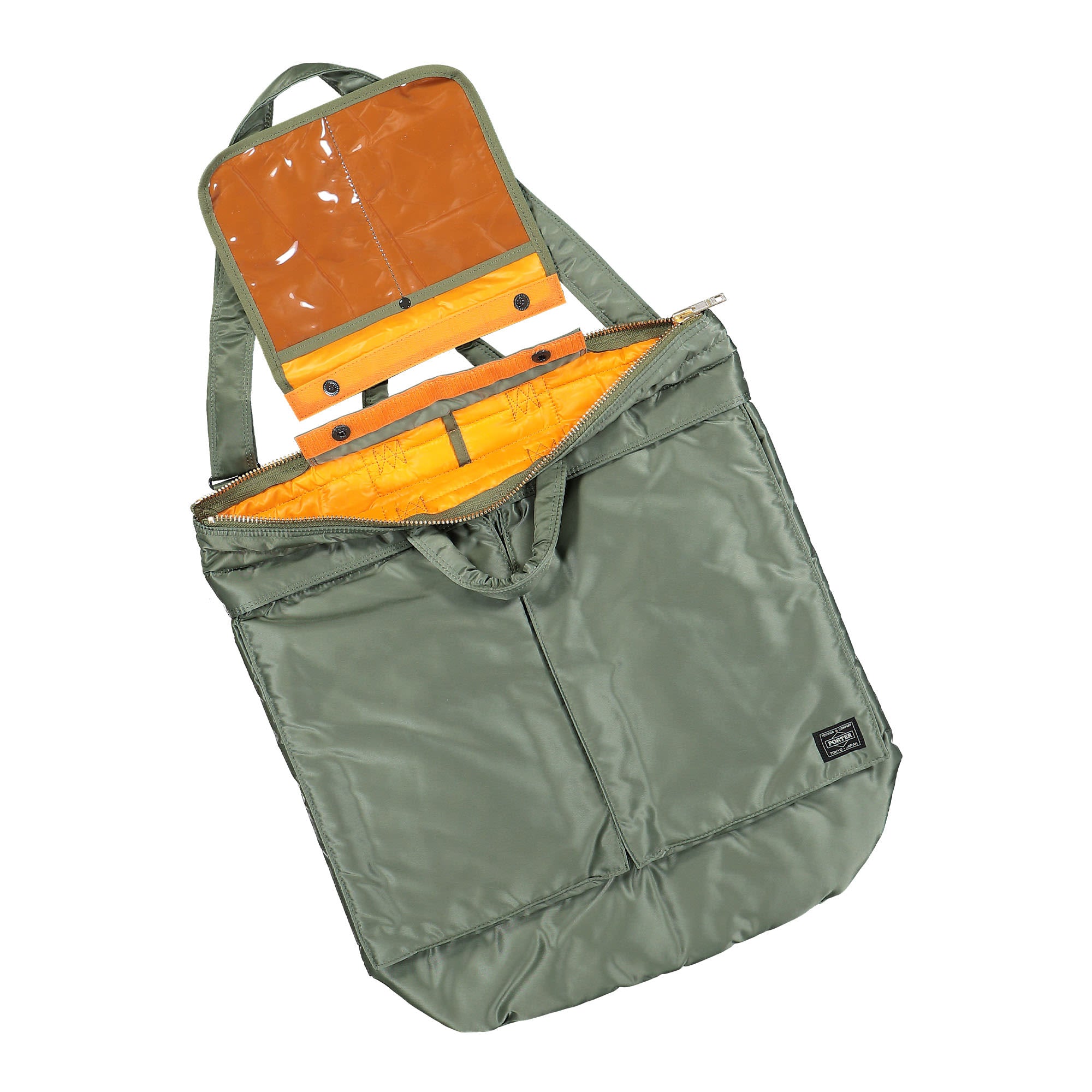 Porter-Yoshida & Co. Tanker 2Way Helmet Bag Sage Green Tote Bags & Shoppers Detail view 1 | Overkill