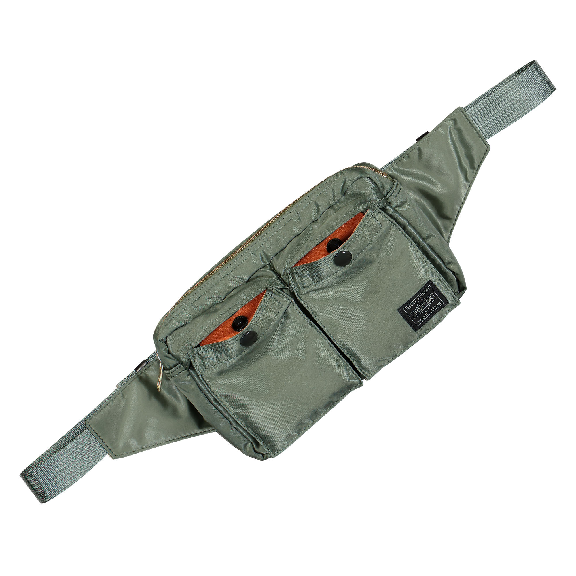 Porter-Yoshida & Co. Tanker Waist Bag Sage Green Hip & Waist Bags Material | Overkill