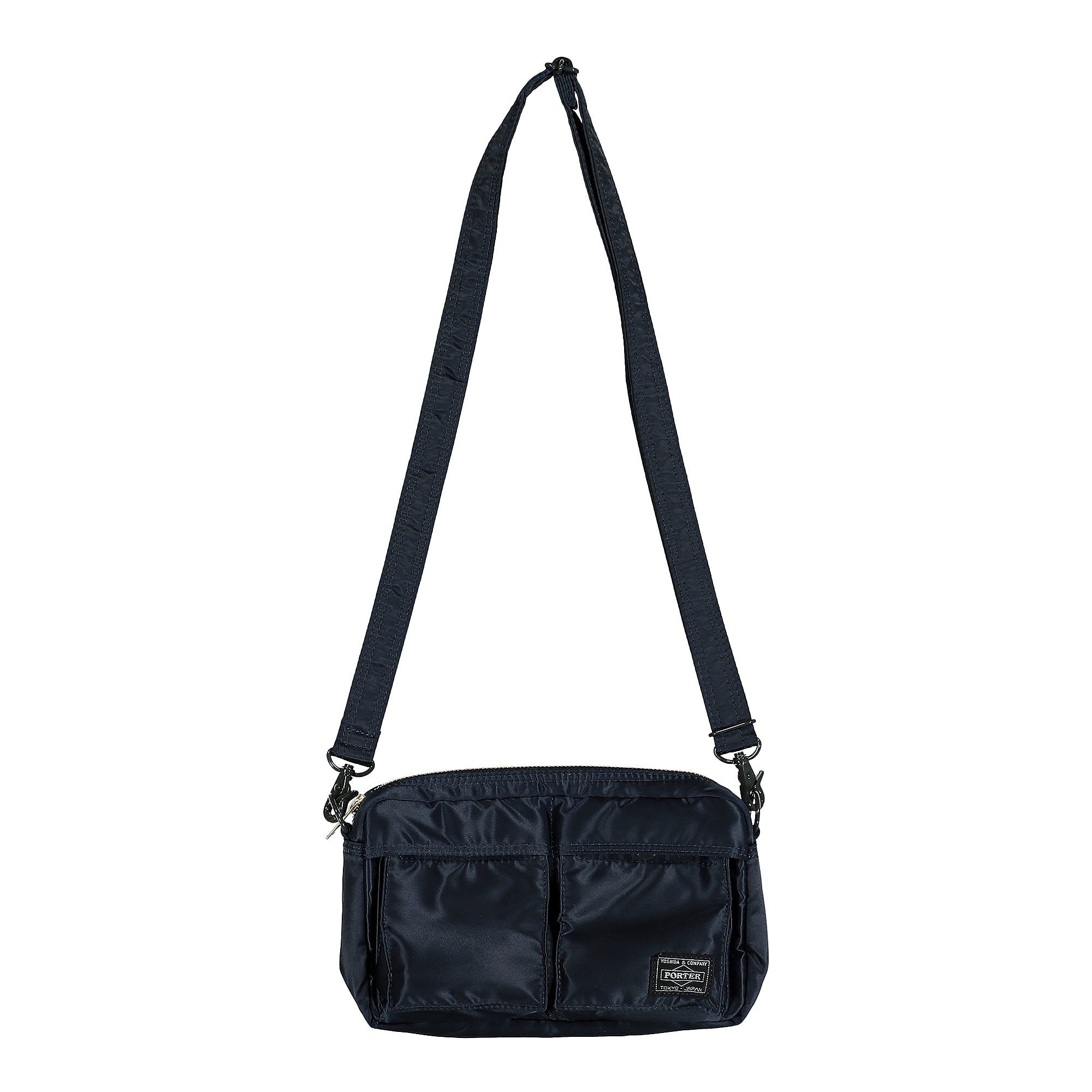 Porter-Yoshida & Co. Tanker Shoulder Bag Iron Blue Shoulder & Cross Body Bags Close-up | Overkill