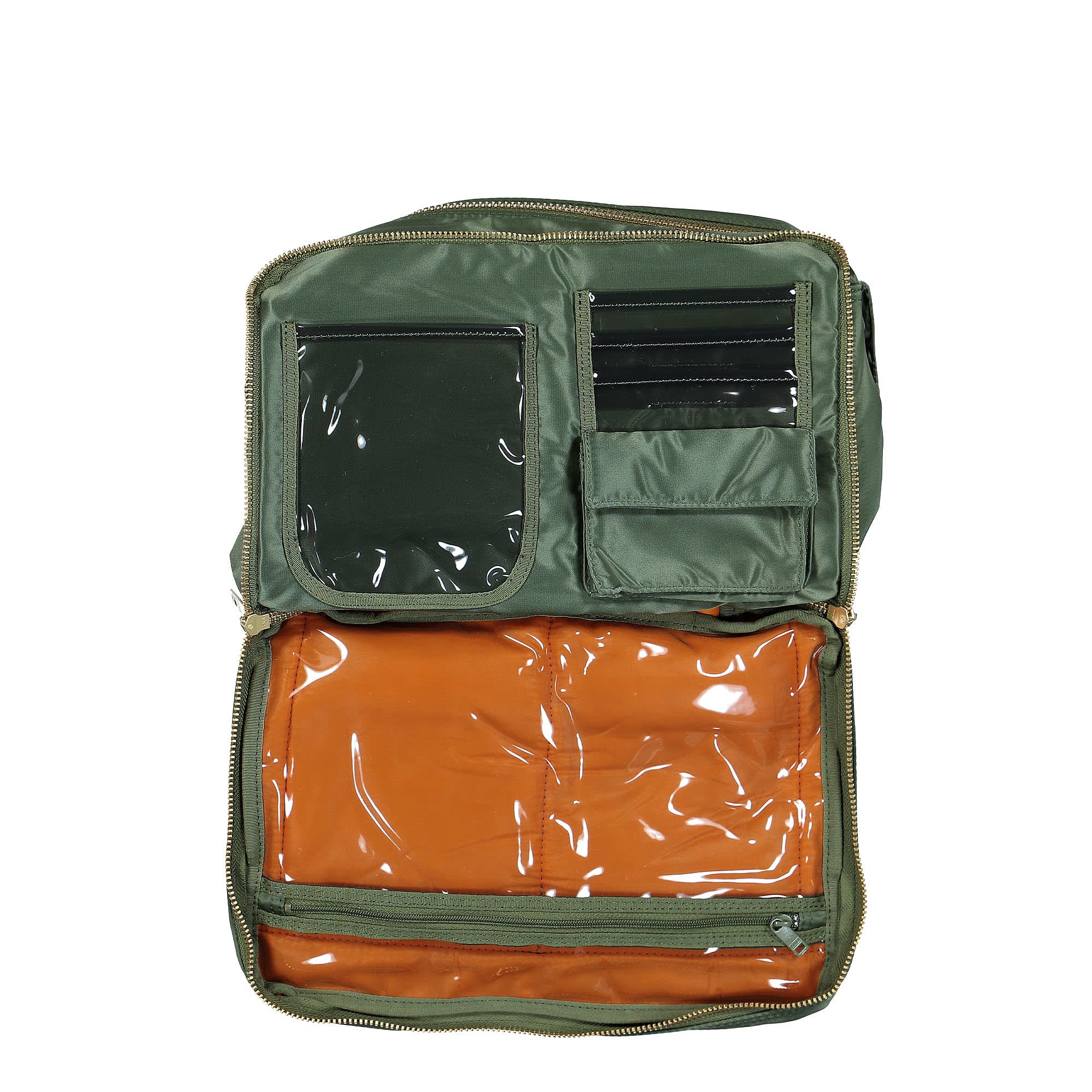 Porter-Yoshida & Co. Tanker Shoulder Bag L Sage Green Shoulder & Cross Body Bags Detail view 1 | Overkill