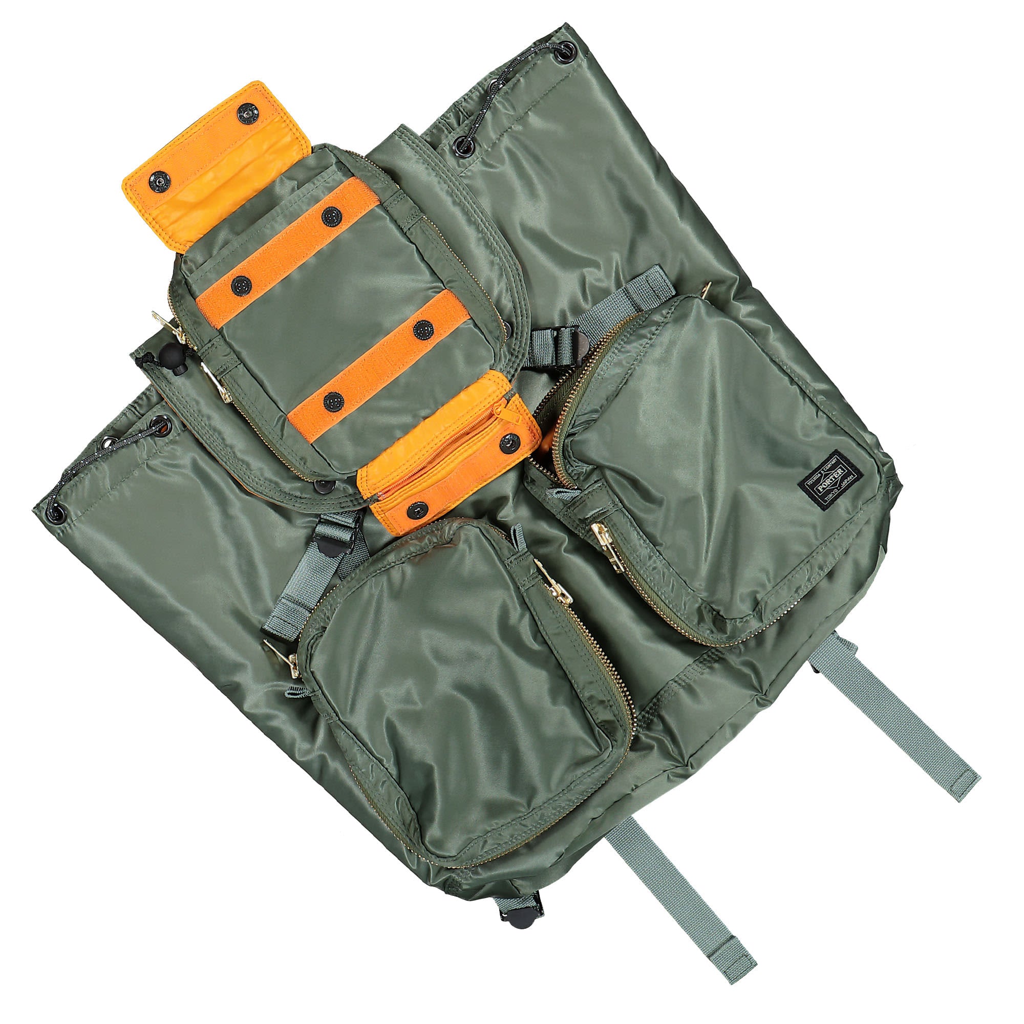 Porter-Yoshida & Co. Tanker Ruck Sack Sage Green Backpacks Material | Overkill