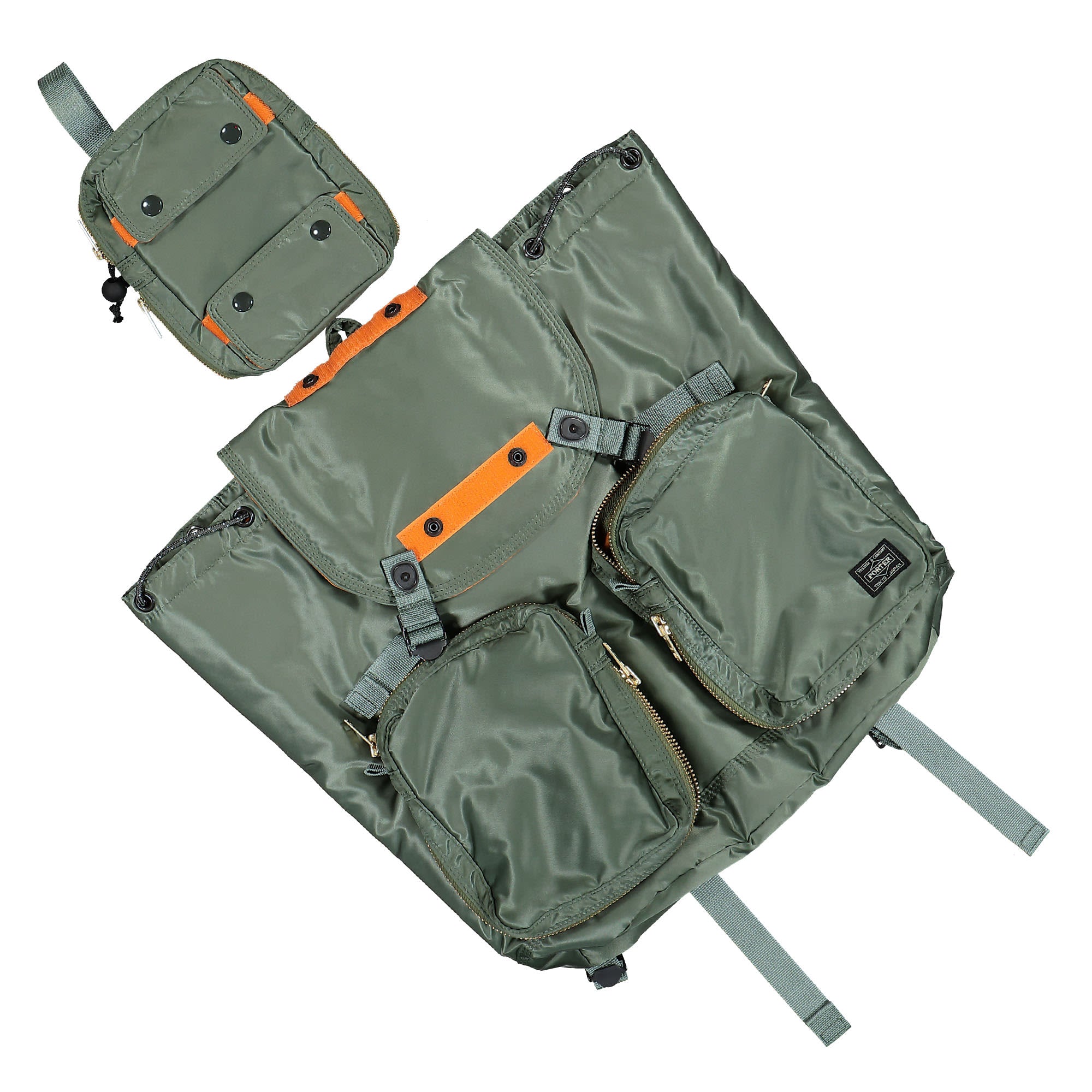 Porter-Yoshida & Co. Tanker Ruck Sack Sage Green Backpacks Detail view 1 | Overkill