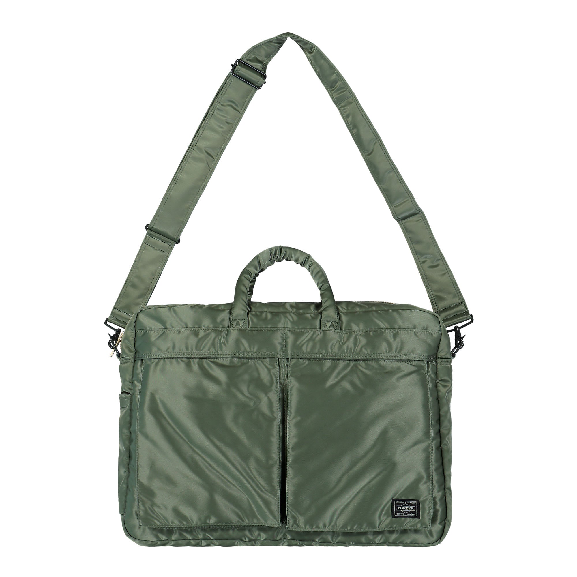 Porter-Yoshida & Co. Tanker 2Way Overnight Briefcase Sage Green Briefcases & Messenger Bags 622-79309-30 | Overkill