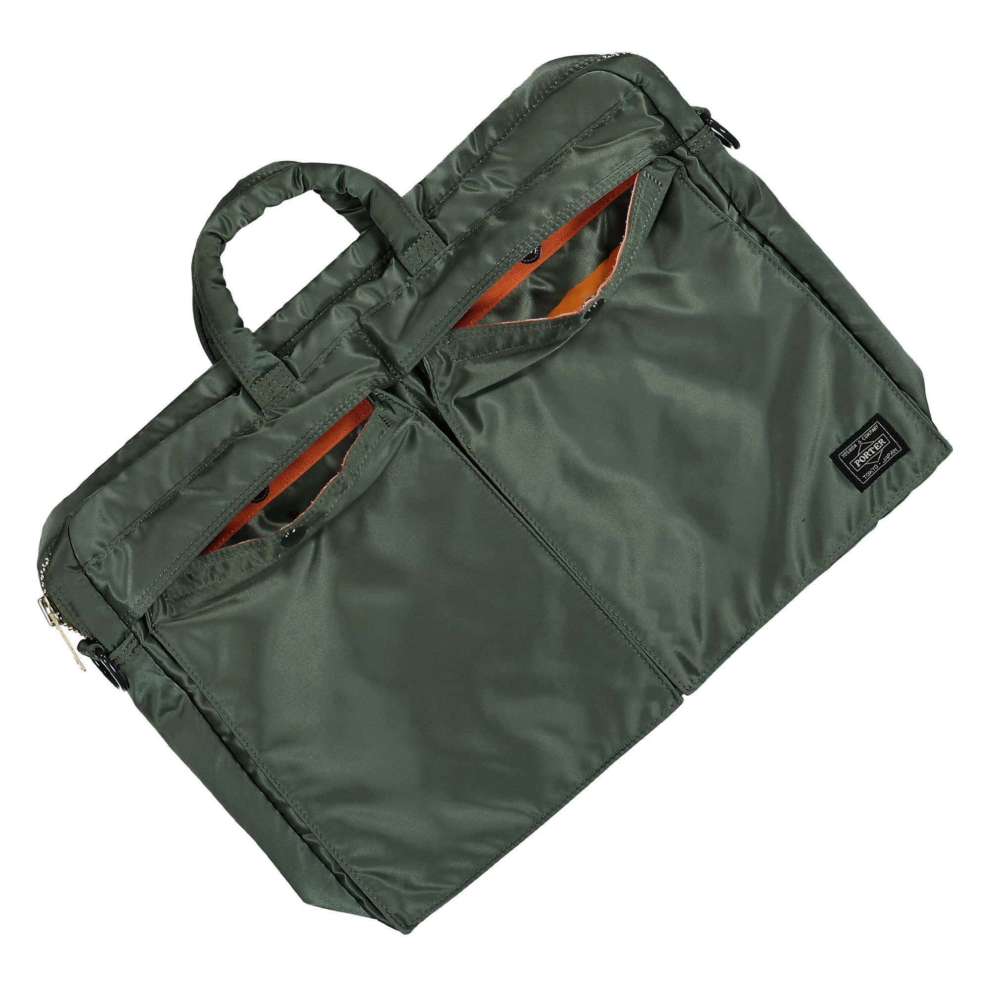 Porter-Yoshida & Co. Tanker 2Way Briefcase Sage Green Briefcases & Messenger Bags Detailfoto | Overkill