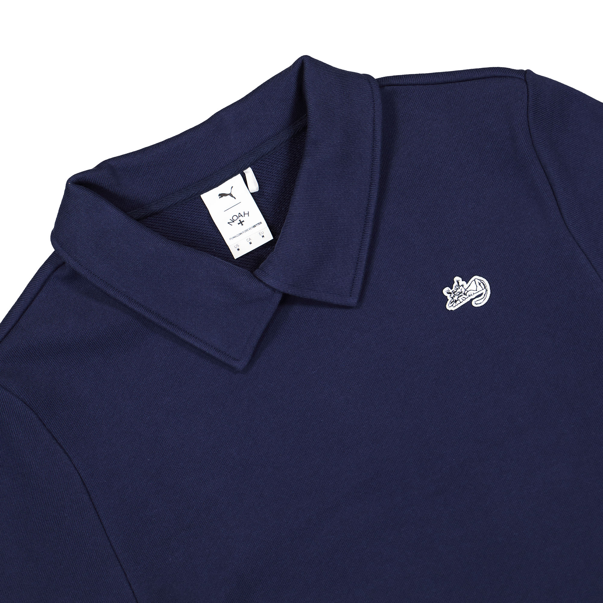 Puma Noah x Puma Crew Navy Sweatshirts Close-up | Overkill