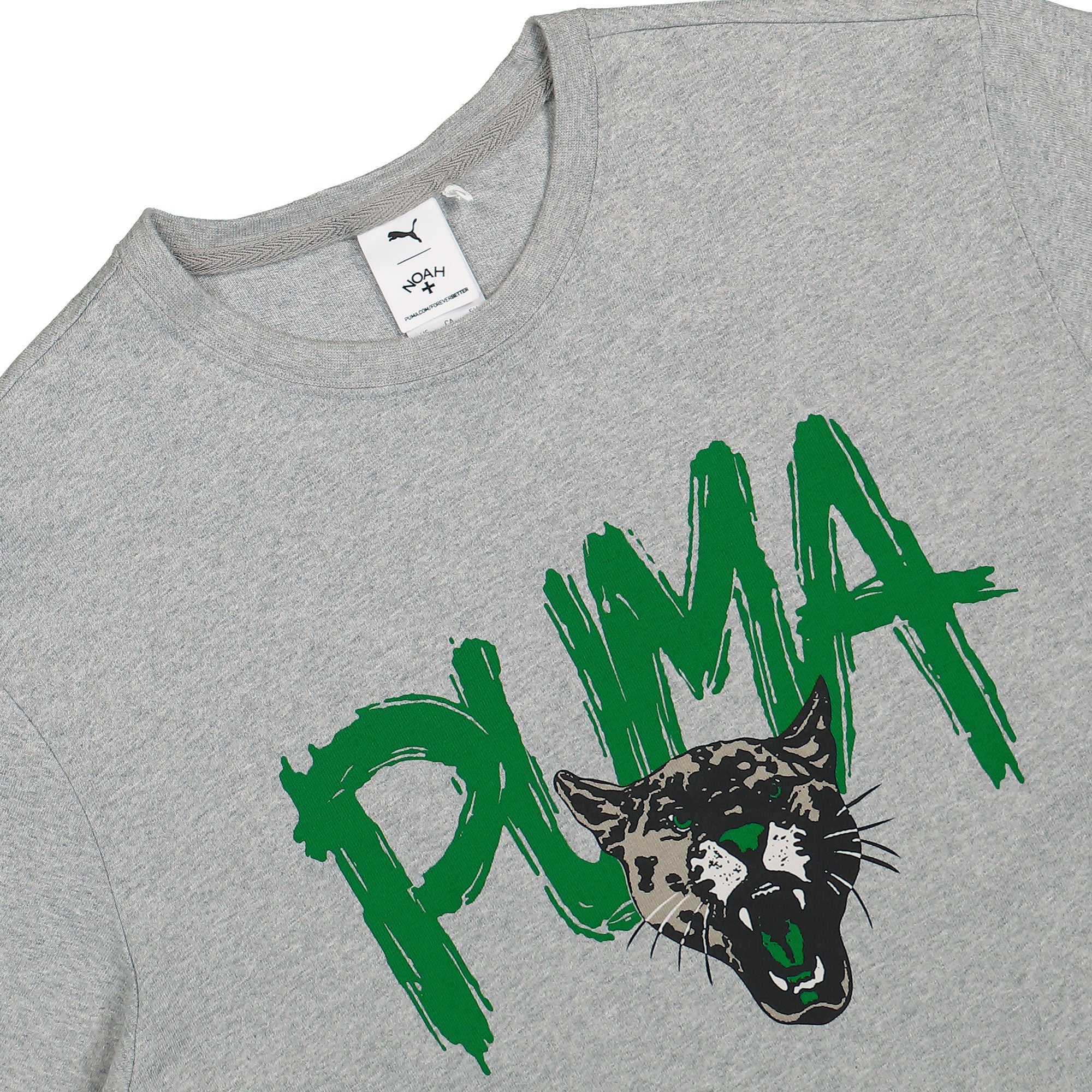 Puma Graphic Tee Light Gray Heather T-Shirts Close-up | Overkill