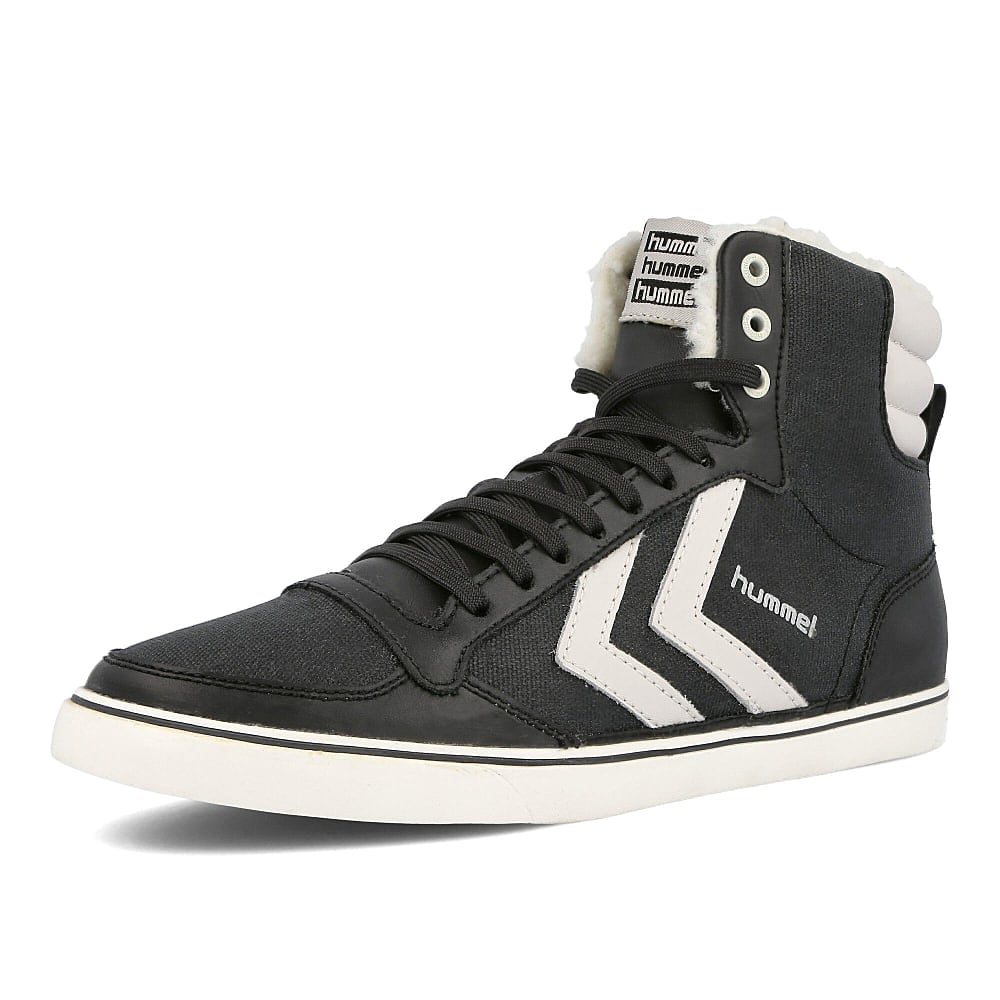 Hummel slim stadil winter waxed canvas Black Sneakers Close Up | Overkill