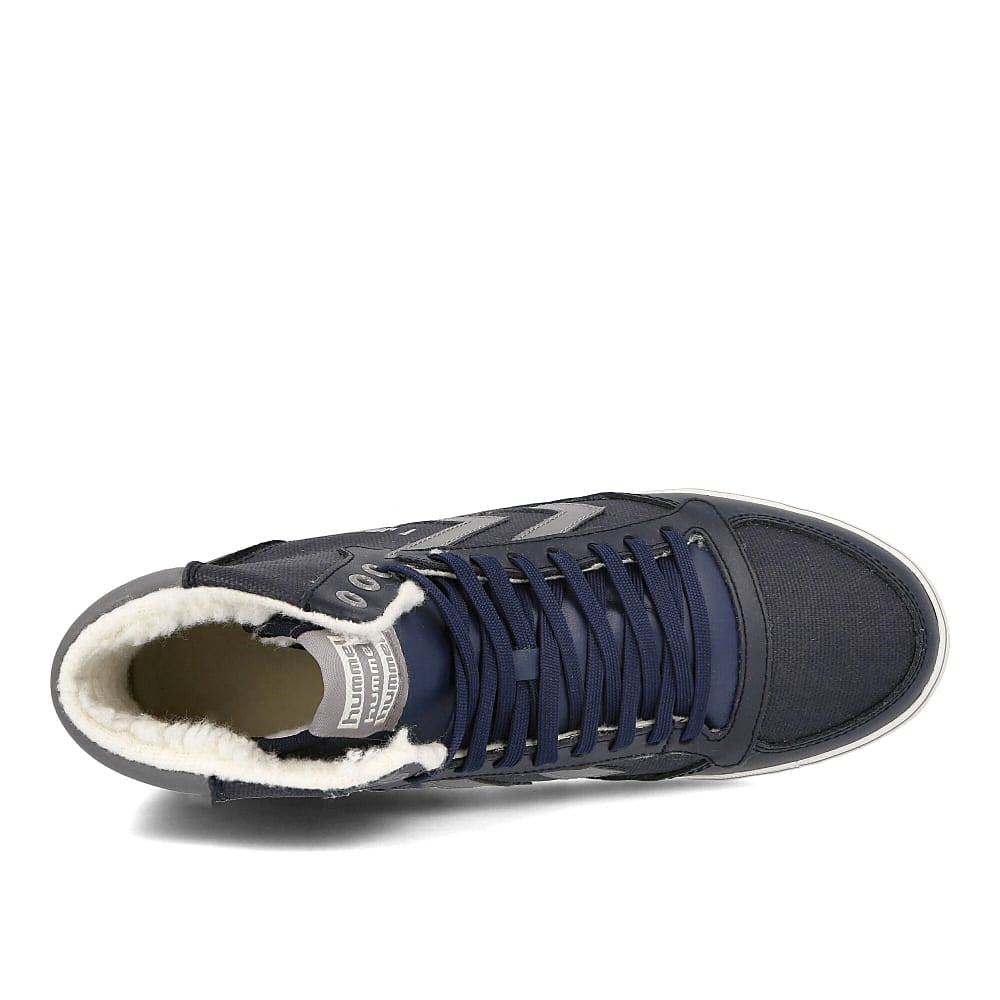 Hummel slim stadil winter waxed canvas Dress Blue Sneakers Detailfoto | Overkill