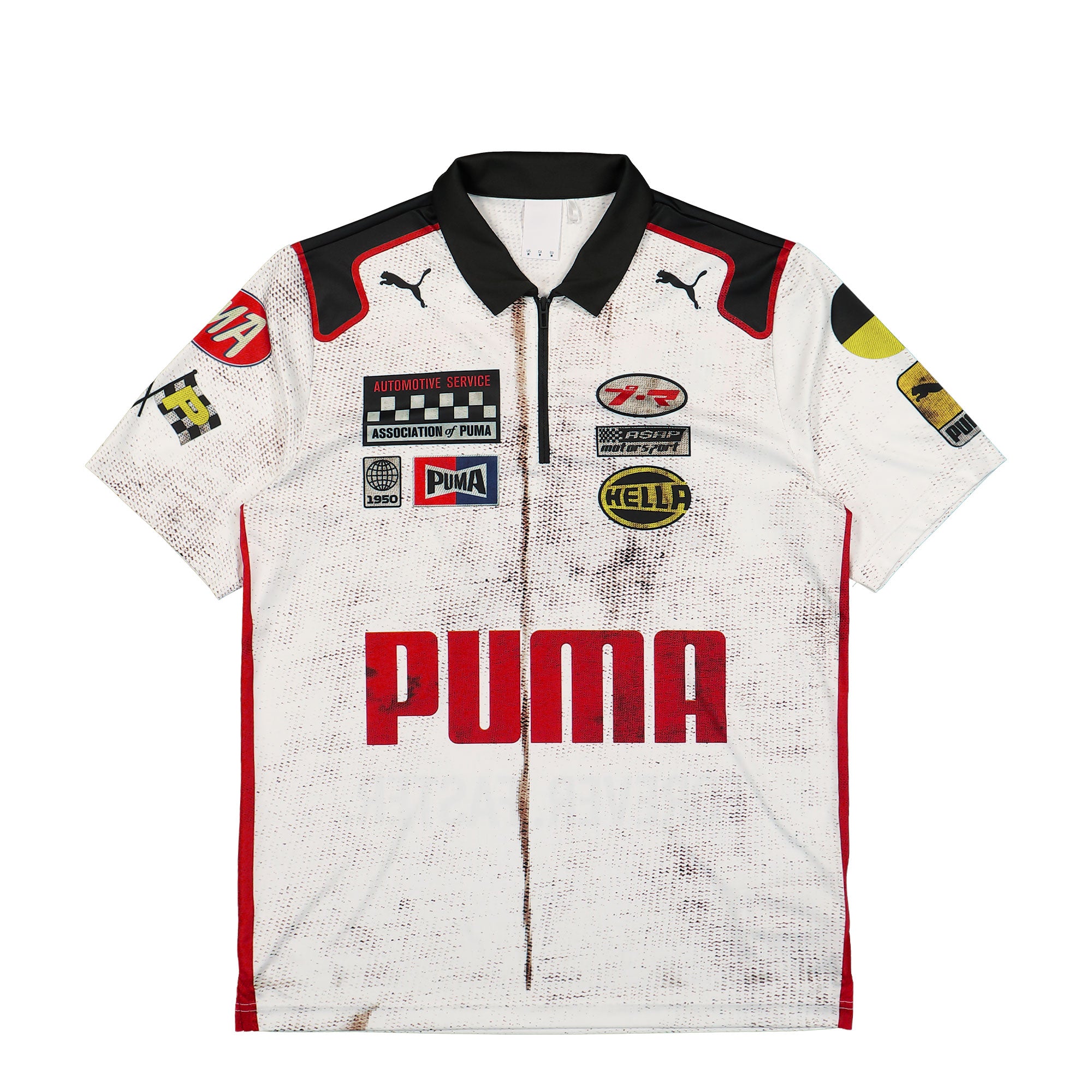 Puma Team Zip Polo Puma White Polo Shirts 631046 02 | Overkill