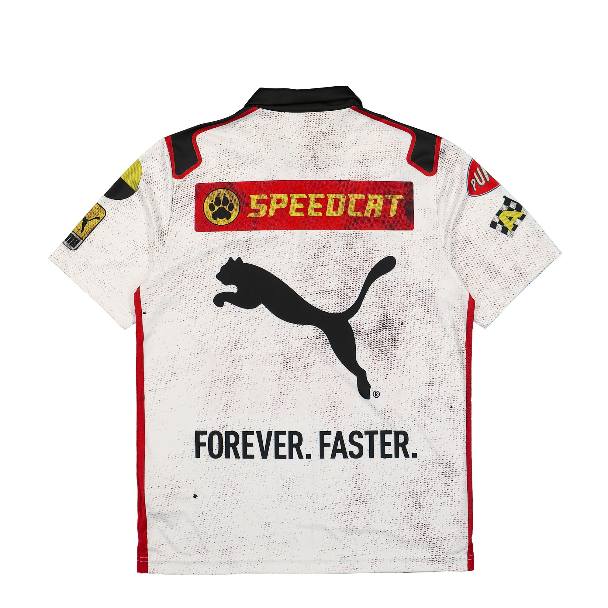 Puma Team Zip Polo Puma White Polo Shirts Material | Overkill