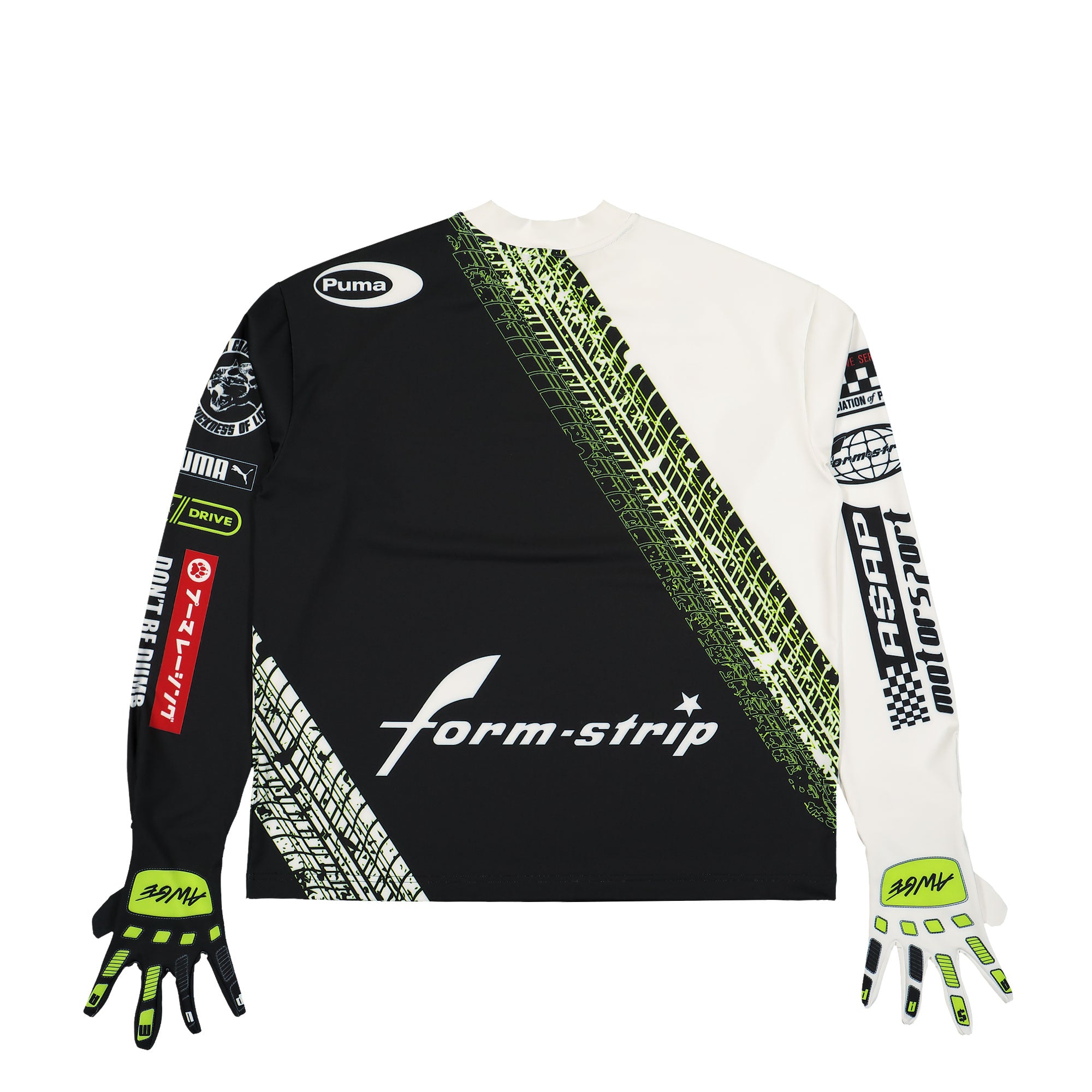 Puma Tire Gloves Longsleeve Puma White Longsleeves Close-up | Overkill