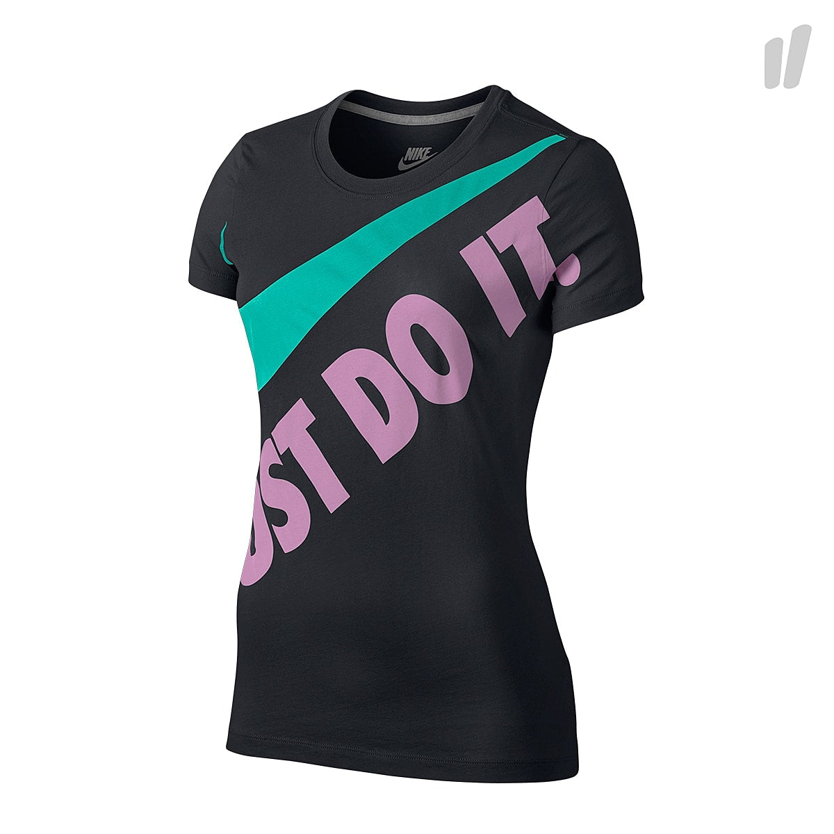 Nike Wmns Just Do It Swoosh Tee Black T-Shirts 631976 010 | Overkill