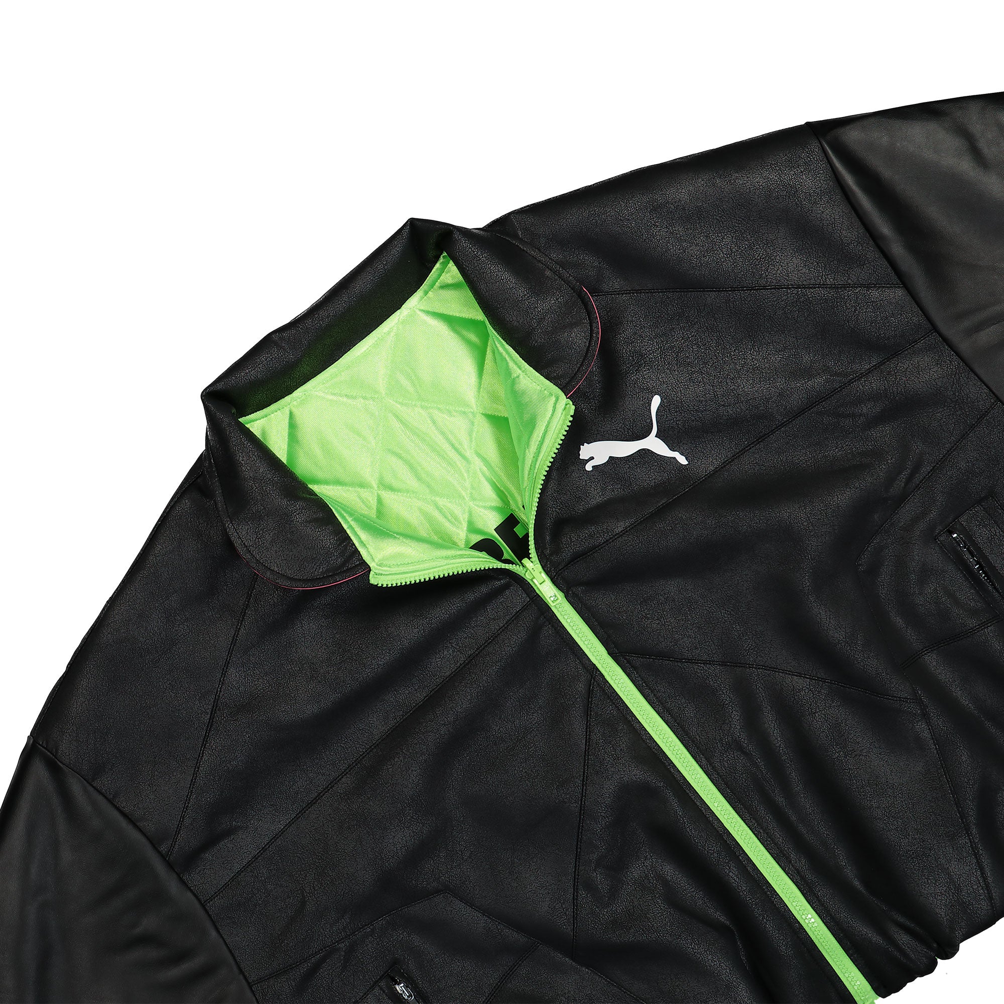 Puma Pleather Jacket Puma Black Bomber & Varsity Jackets Detail view 2 | Overkill
