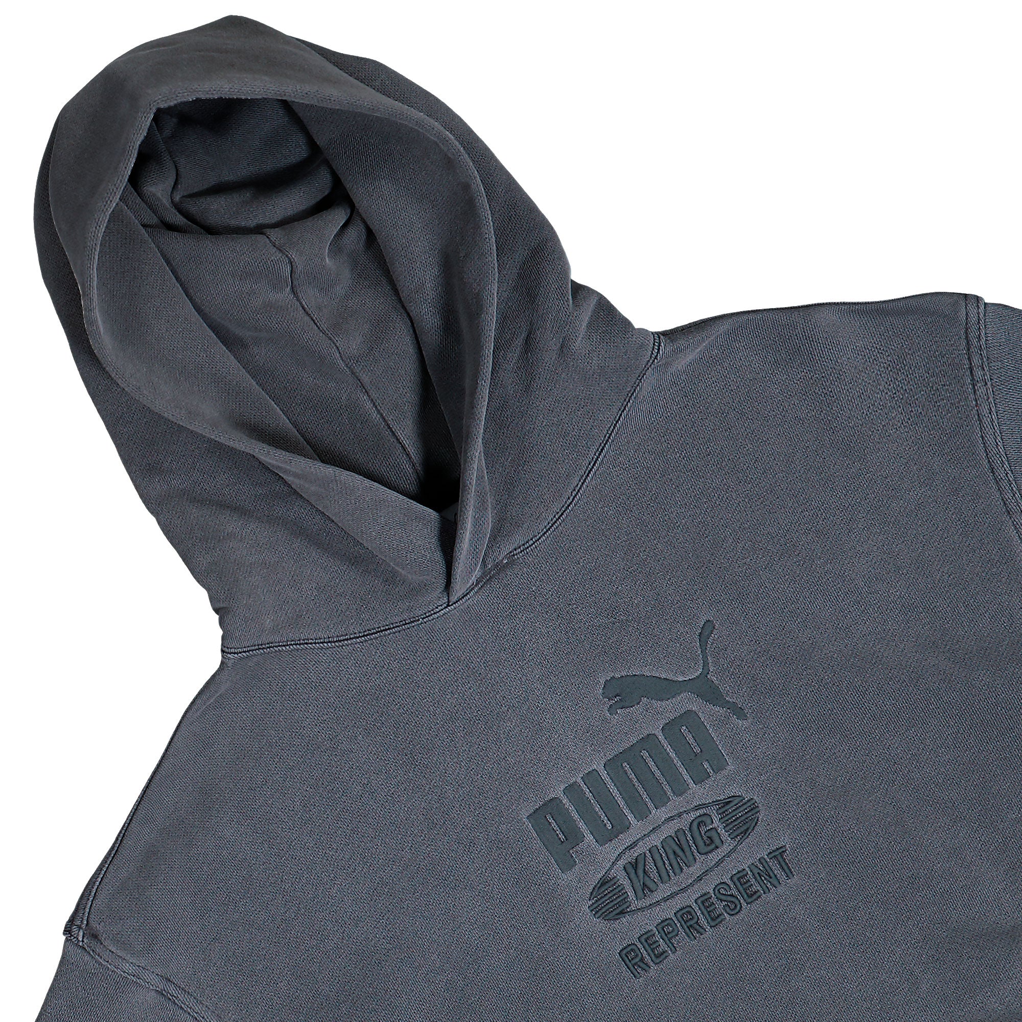 Puma Graphic Hoodie Flat Dark Gray Hoodies 632542 97 Detailfoto | Overkill