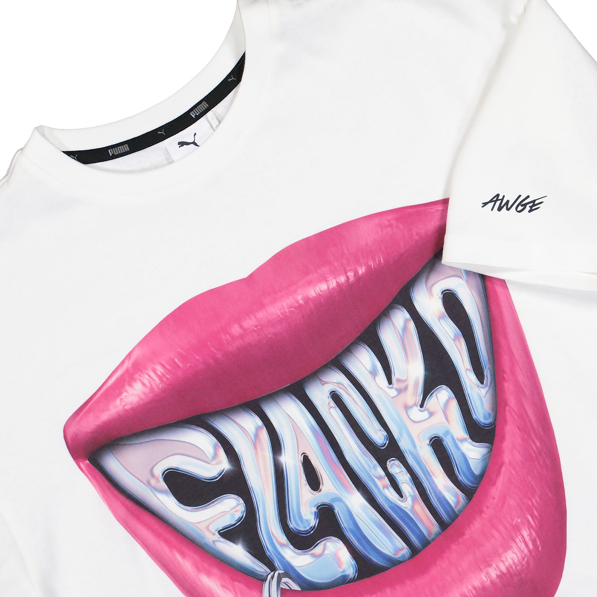 A$AP Rocky x Puma Flacko Smile Tee Puma White T-Shirts 633388 02 Detailfoto | Overkill