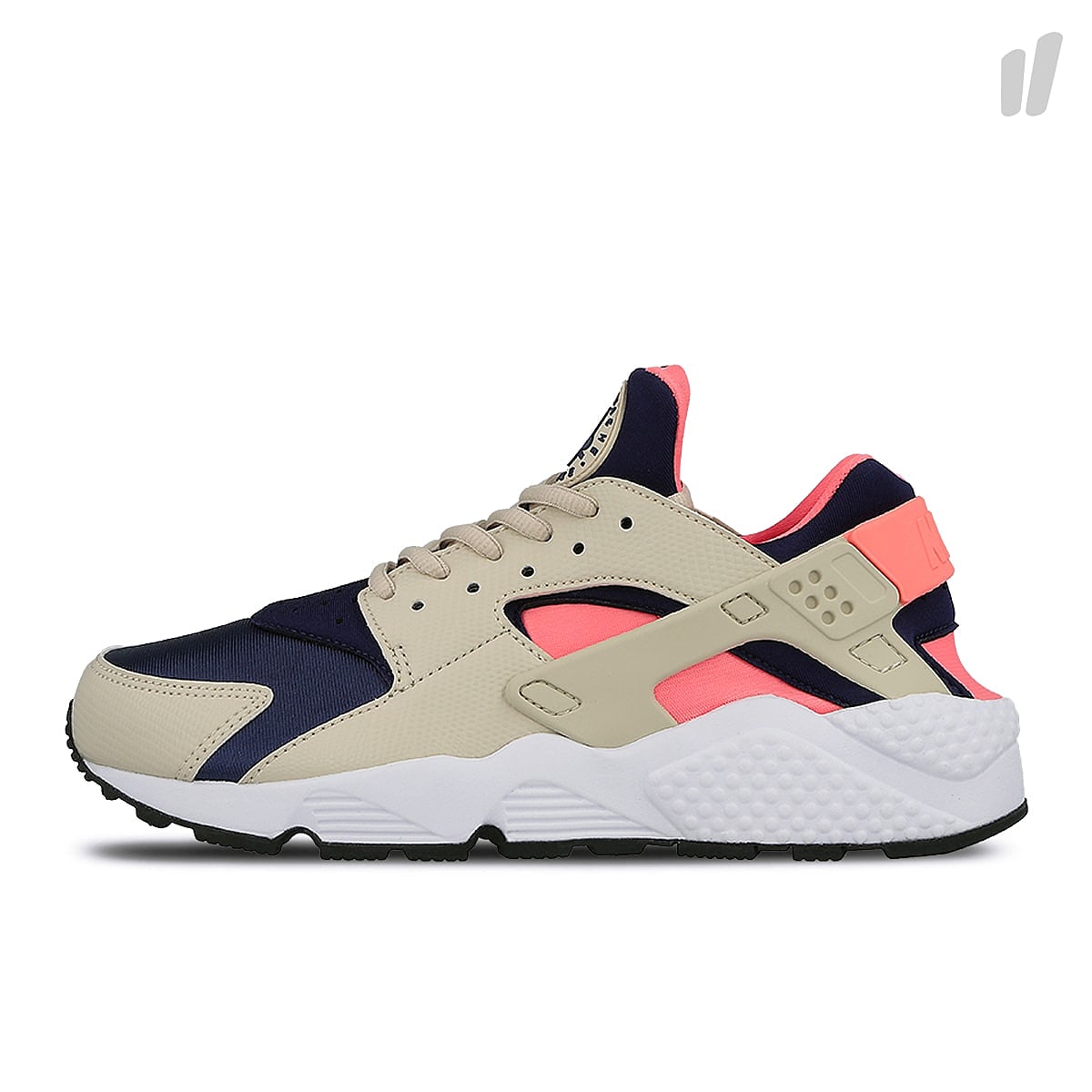 Nike wmns air huarache run Oatmeal / Binary Blue - Lava Glow Sneakers 634835 111 | Overkill