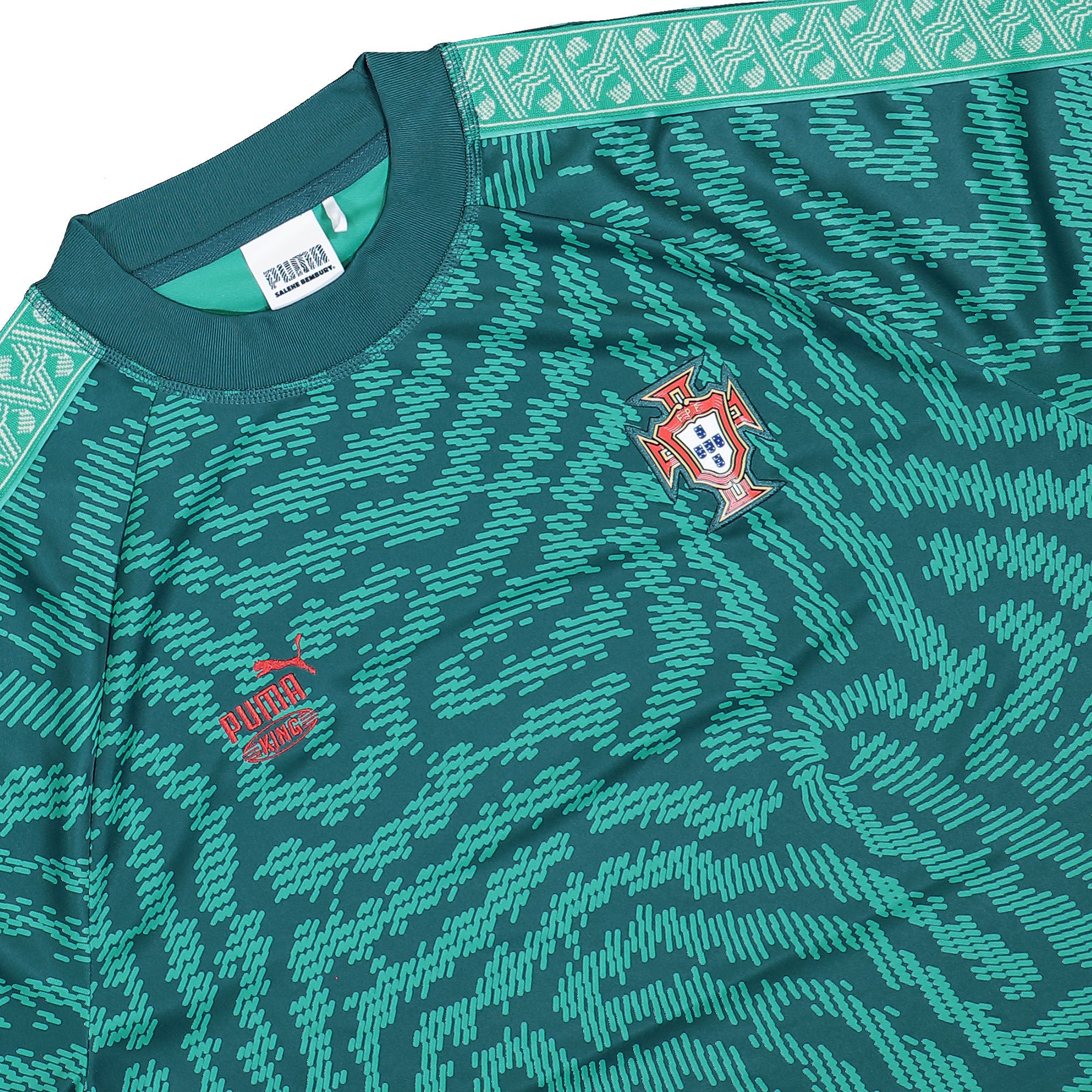 Salehe Bembury x FPF x Puma King Jersey Jade Frost T-Shirts Jade Frost Detailfoto | Overkill