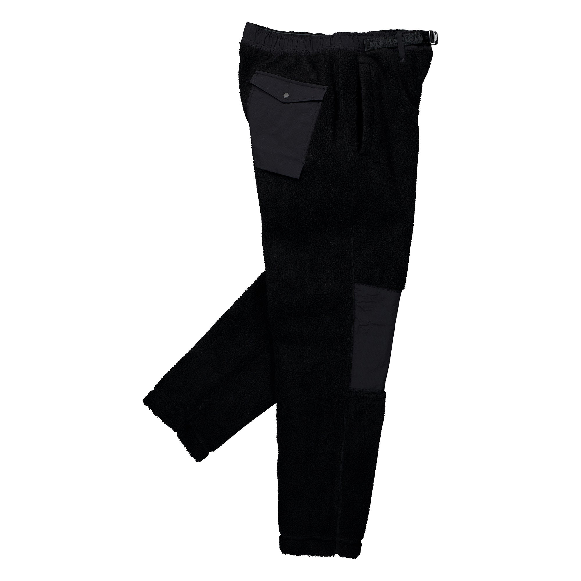 Maharishi Recycled Sherpa Trackpants Black Sweat & Track Pants 6387 Detailfoto | Overkill