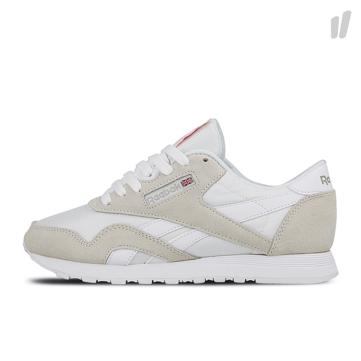 Reebok wmns classic nylon White-Light Grey Sneakers 6394 | Overkill