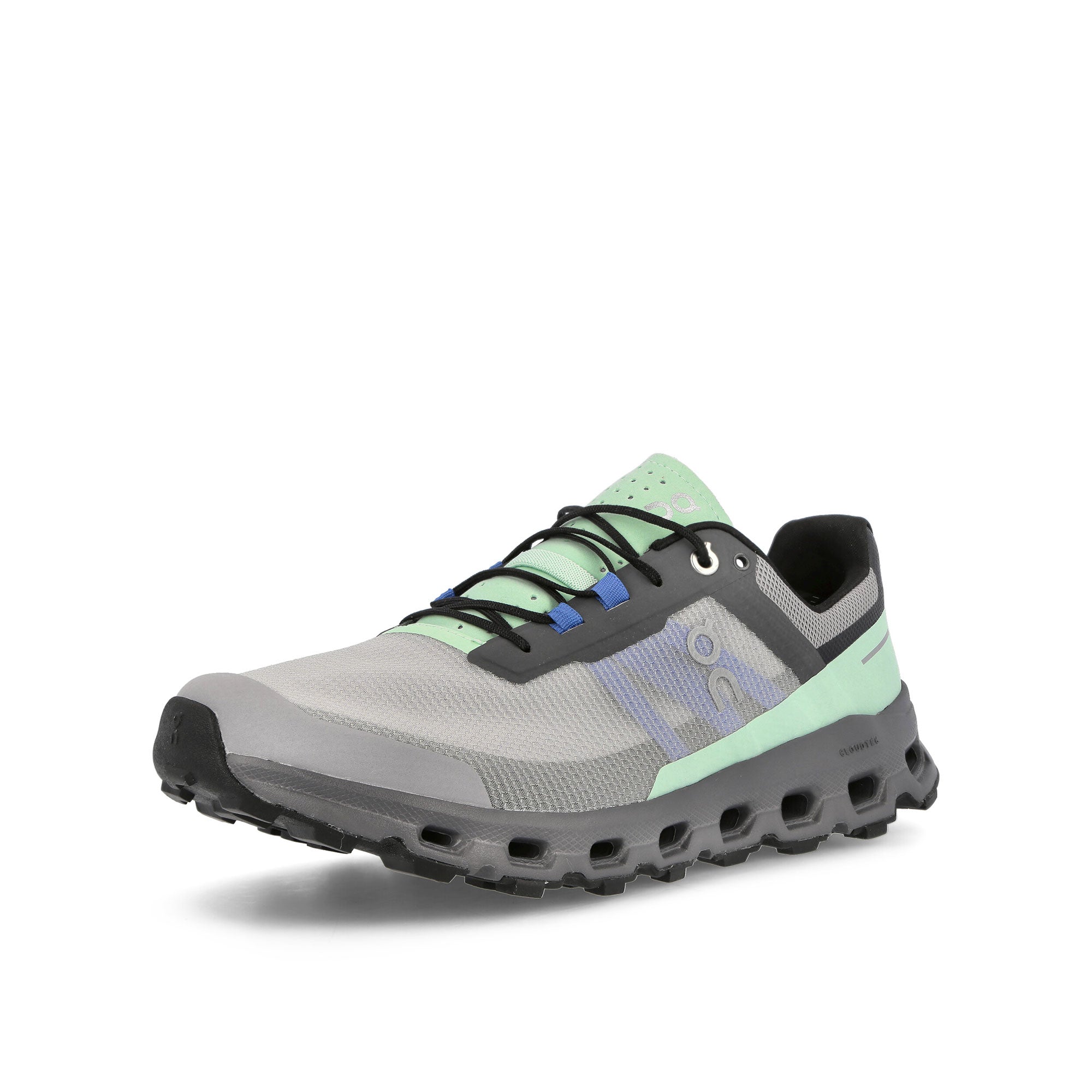 On Cloudvista Alloy / Black Low Top Sneakers Close Up | Overkill